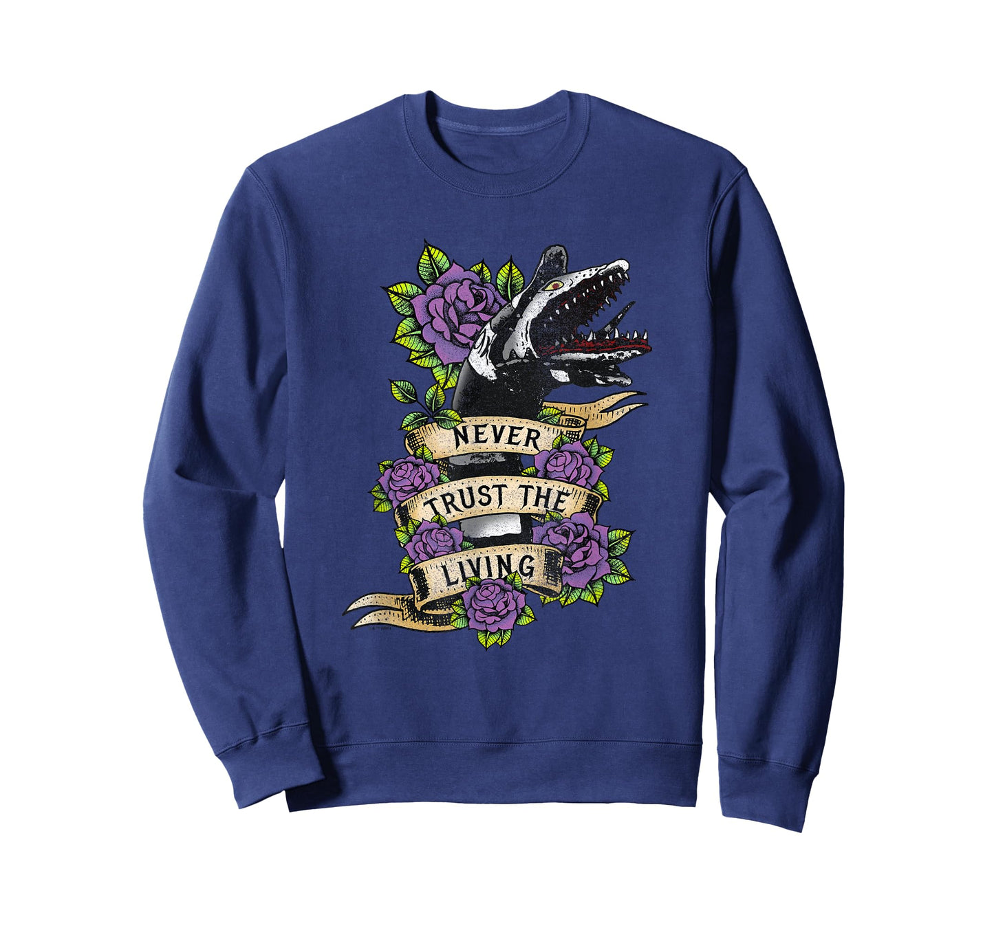 Beetlejuice Vintage Never Trust The Living Sandworm Tattoo T-Shirt