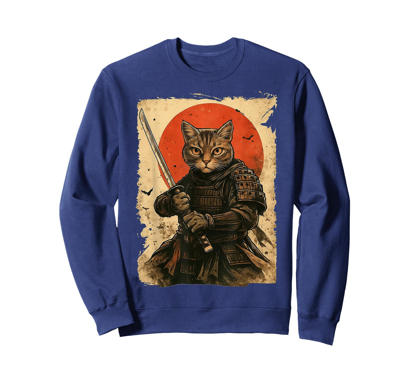 Cat Samurai Vintage Japanese Warrior T-Shirt