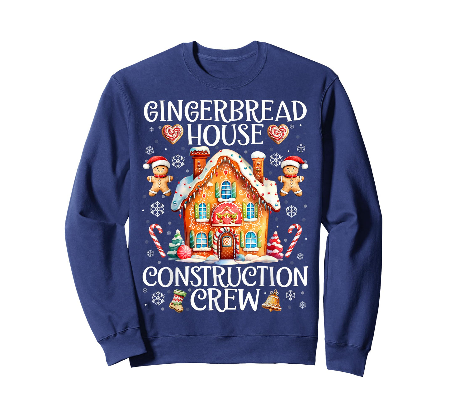 Gingerbread House Construction Crew Baking Christmas Cookie T-Shirt