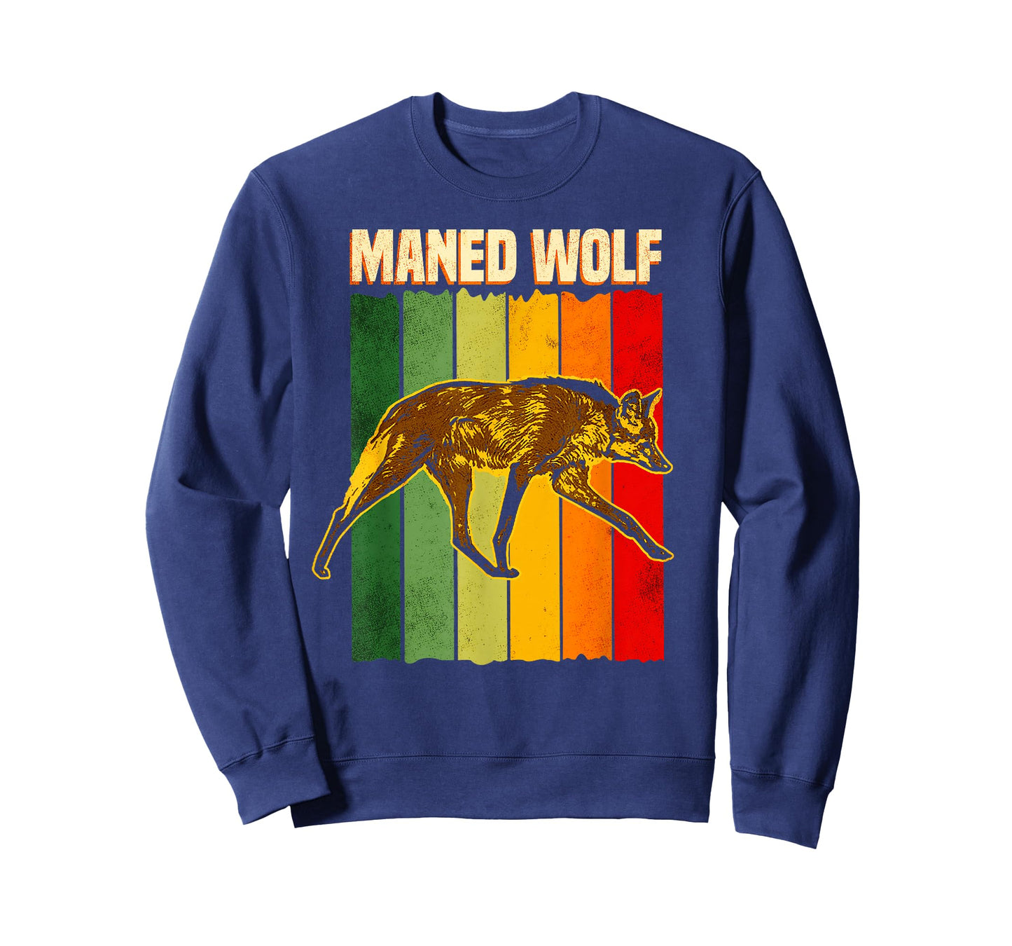 Maned Wolf South America Animal Colorful T-Shirt
