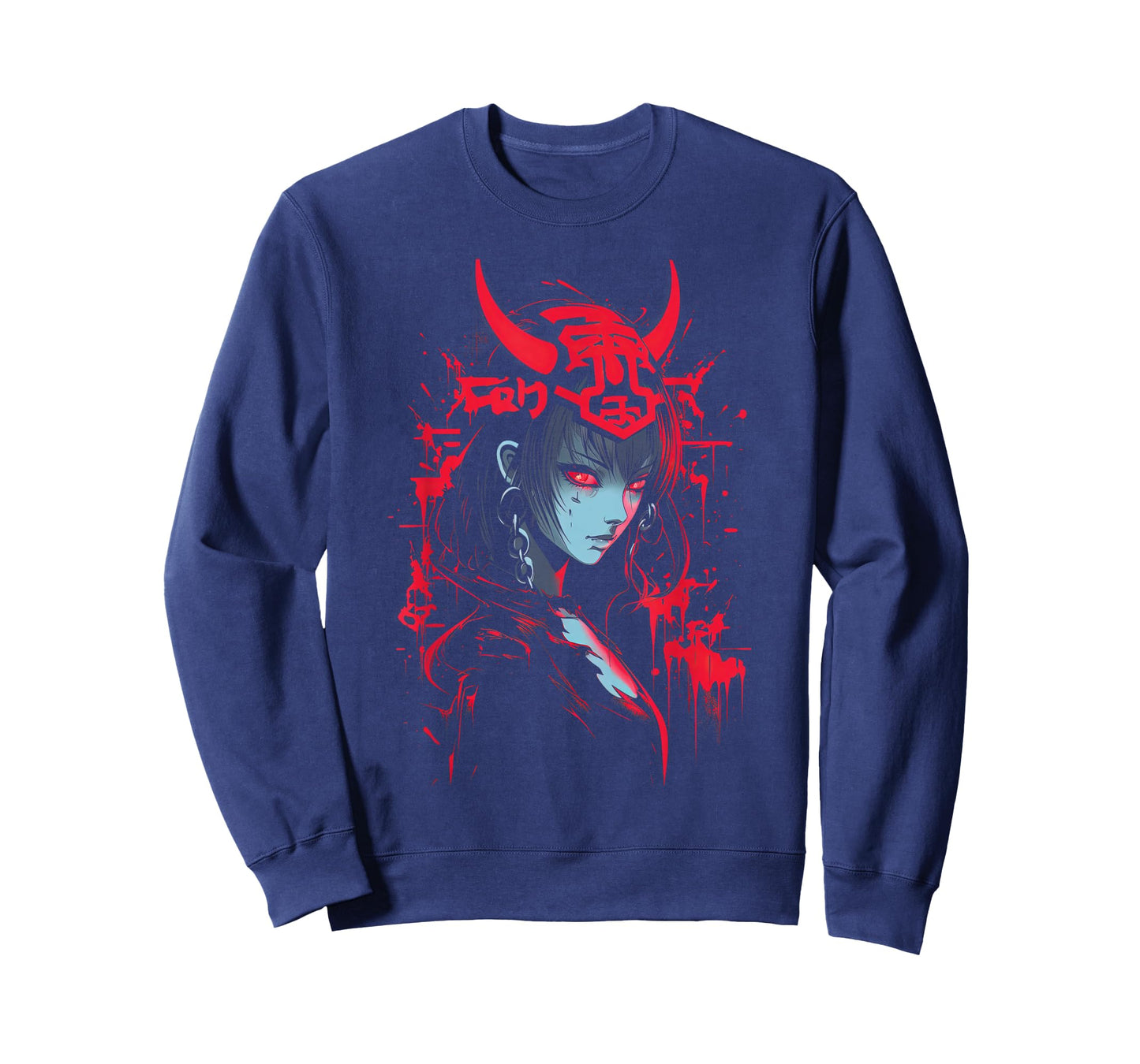 Anime Goth Girl Japanese Aesthetic Grunge Horror T-Shirt