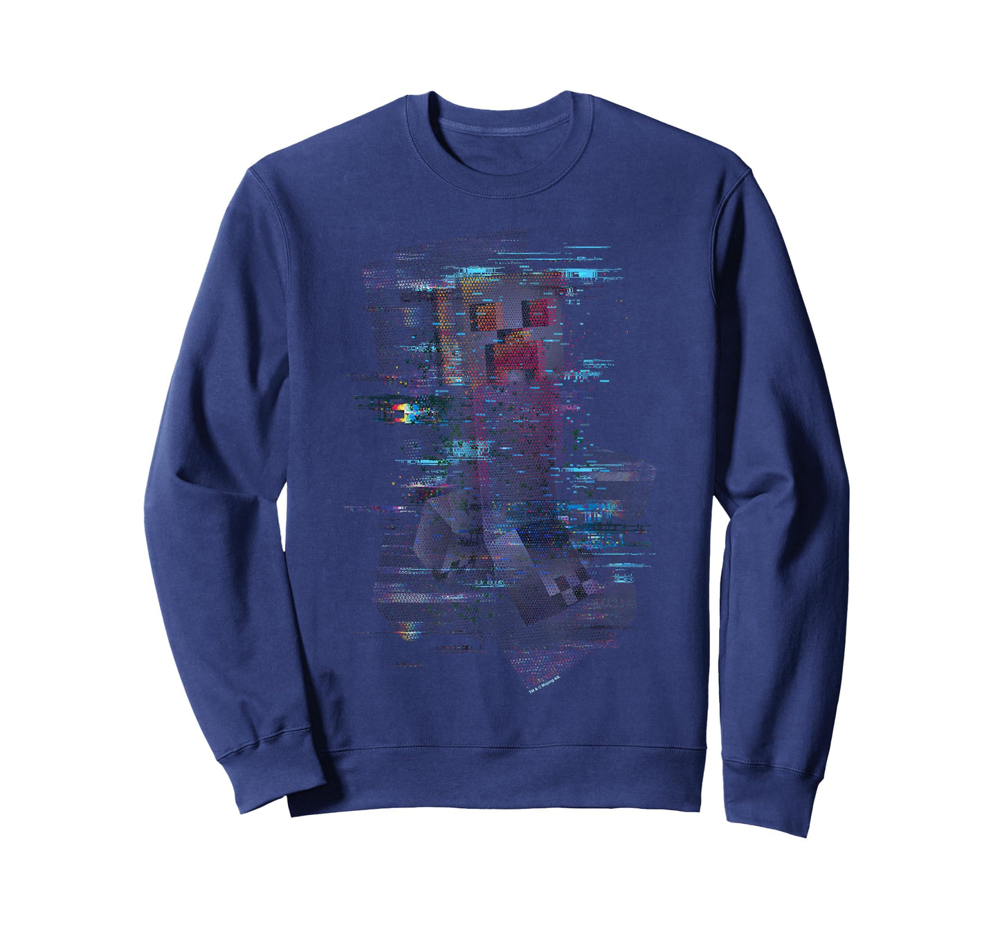 Minecraft Glitched Out Running Creeper Big Logo T-Shirt