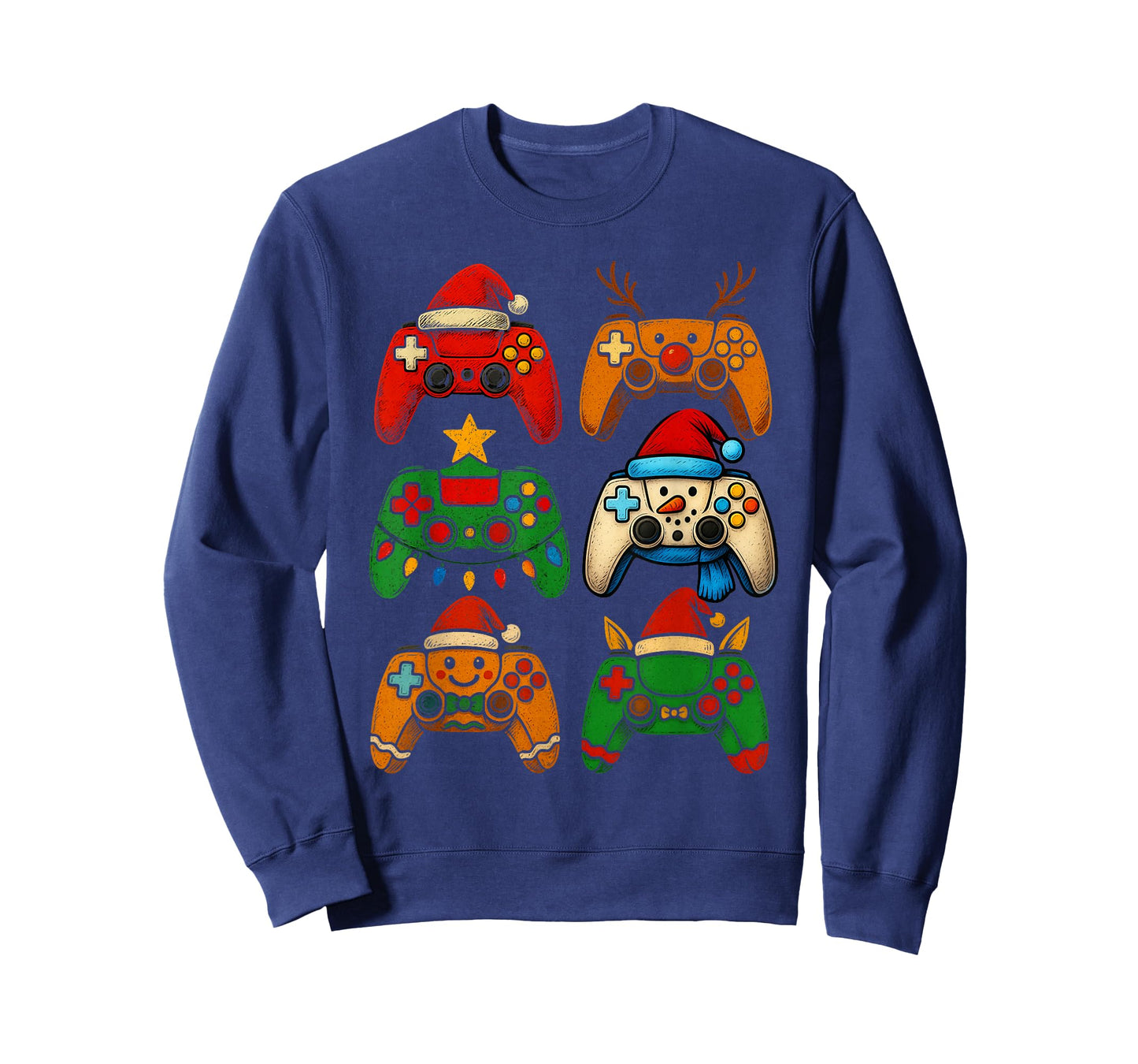 Christmas Gamer Game Controller Xmas Gaming Boys Kids Men T-Shirt
