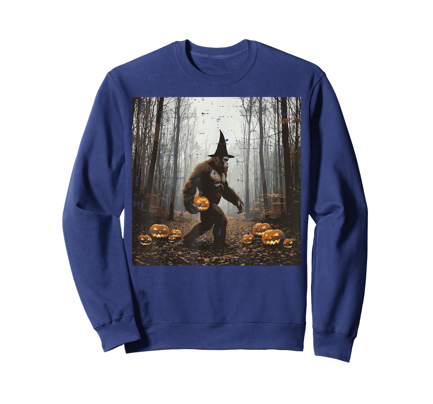 Halloween Bigfoot Forest Pumpkin Sasquatch Costume Men Women T-Shirt