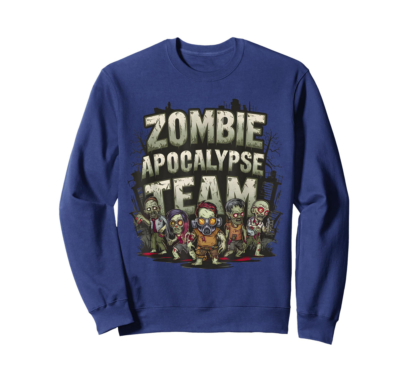 Halloween Zombie Apocalypse Team Art T-Shirt