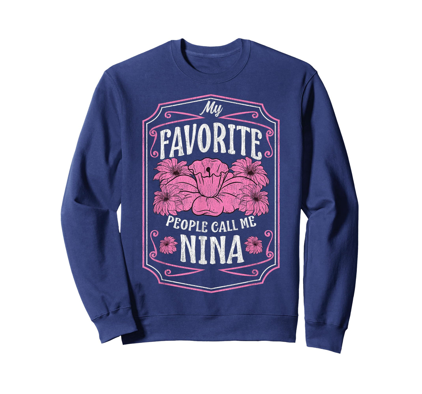 My Favorite People Call Me Nina Floral Mothers Day Gifts T-Shirt