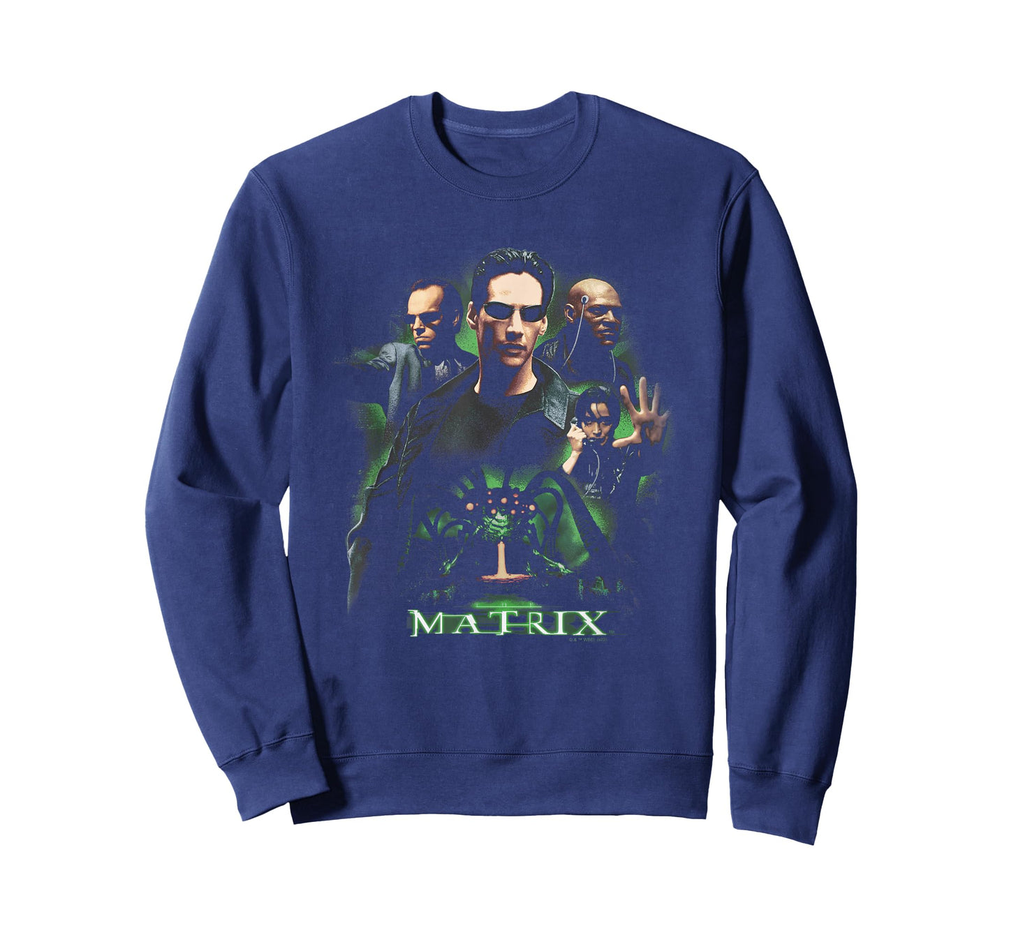 The Matrix Neo Vs. The Machines Distressed Retro Poster T-Shirt