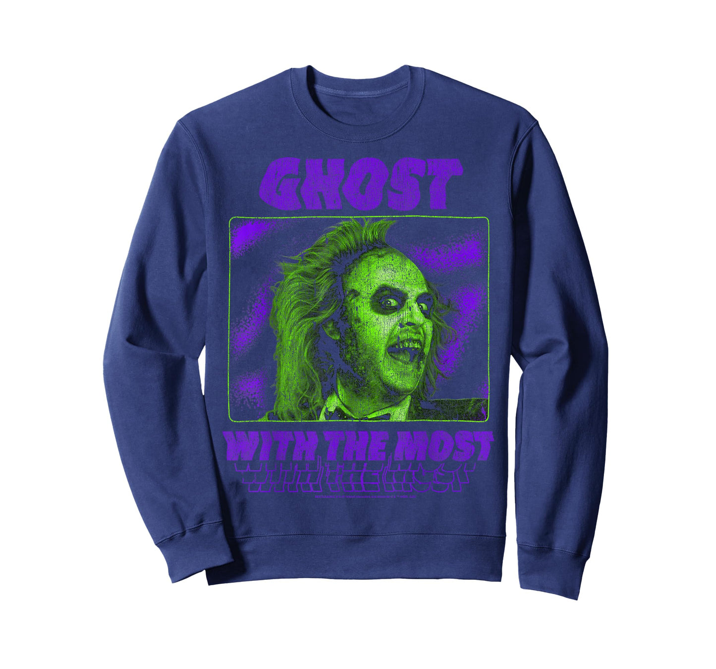 Beetlejuice Ghost With The Most Neon Poster T-Shirt
