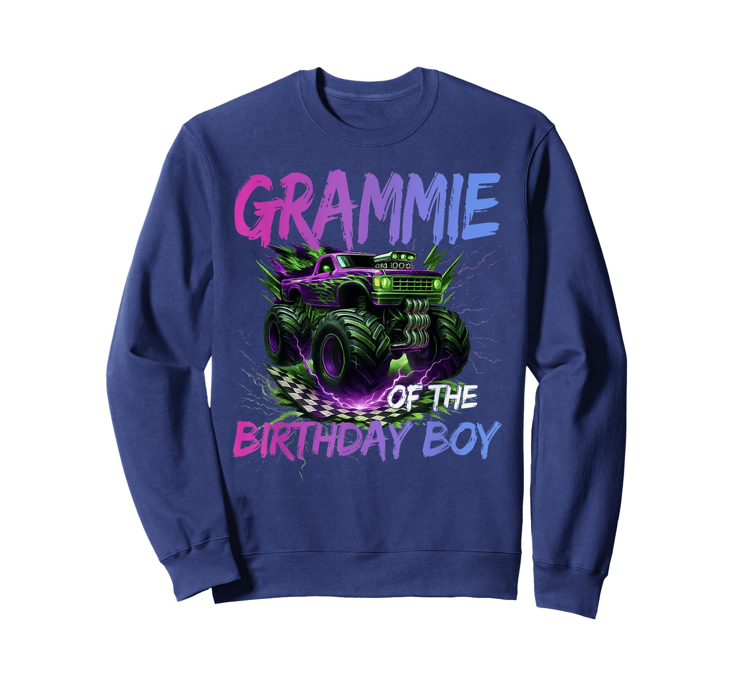 Grammie of The Birthday Boy Monster Truck Birthday T-Shirt