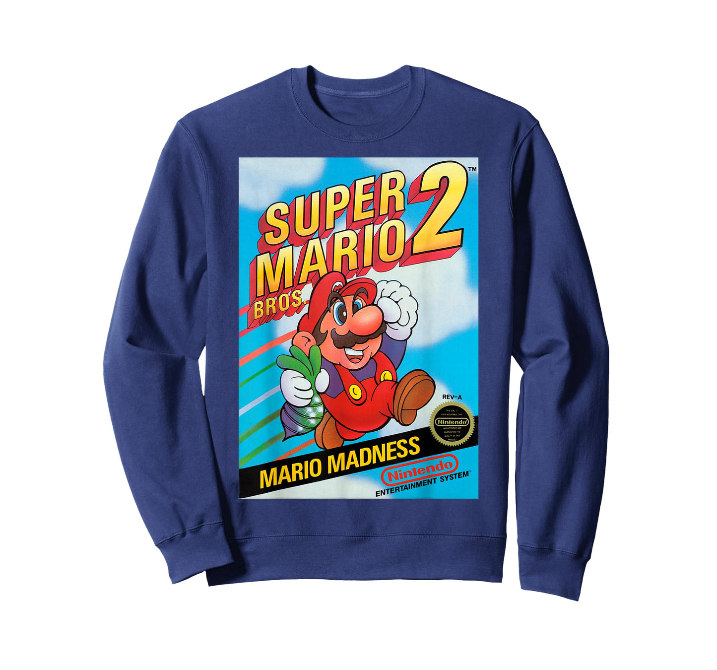 Super Mario Bros 2 Retro Box Art Graphic T-Shirt T-Shirt