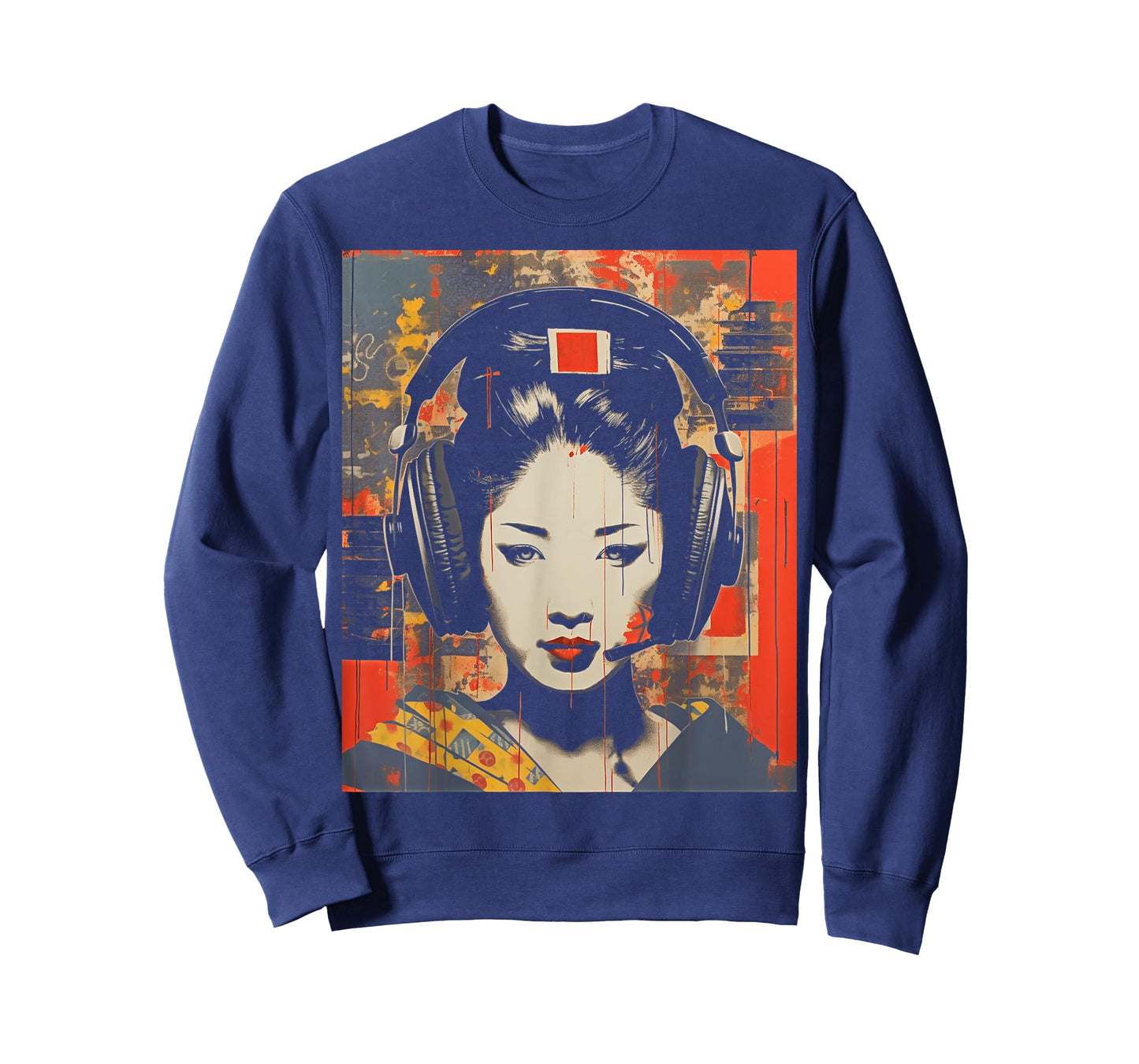 Geisha DJ | Cool Vintage EDM Japanese Geisha Graphic #17 T-Shirt