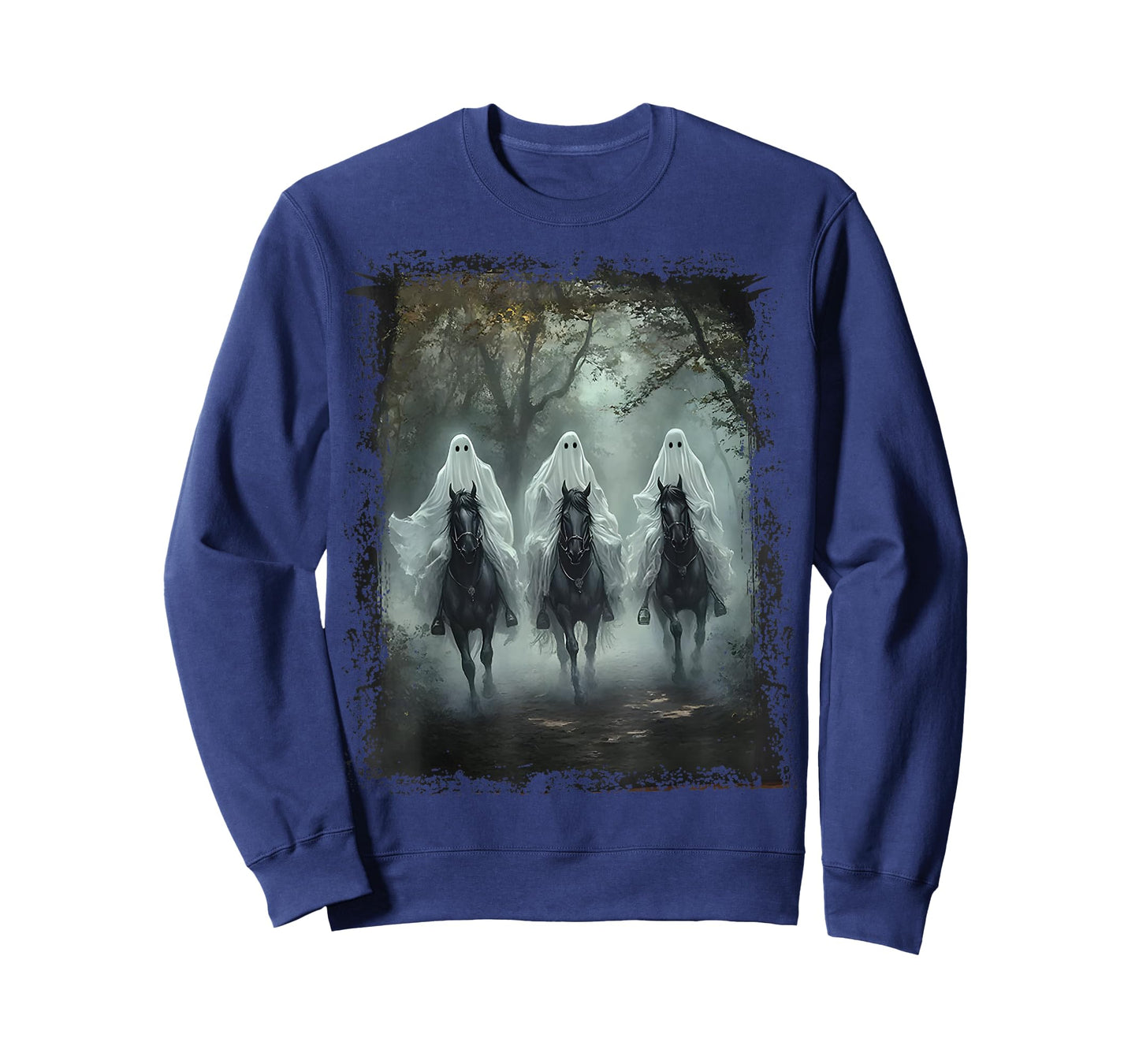 The Silent Riders Ghost Riding Horse Halloween Boo Horse T-Shirt