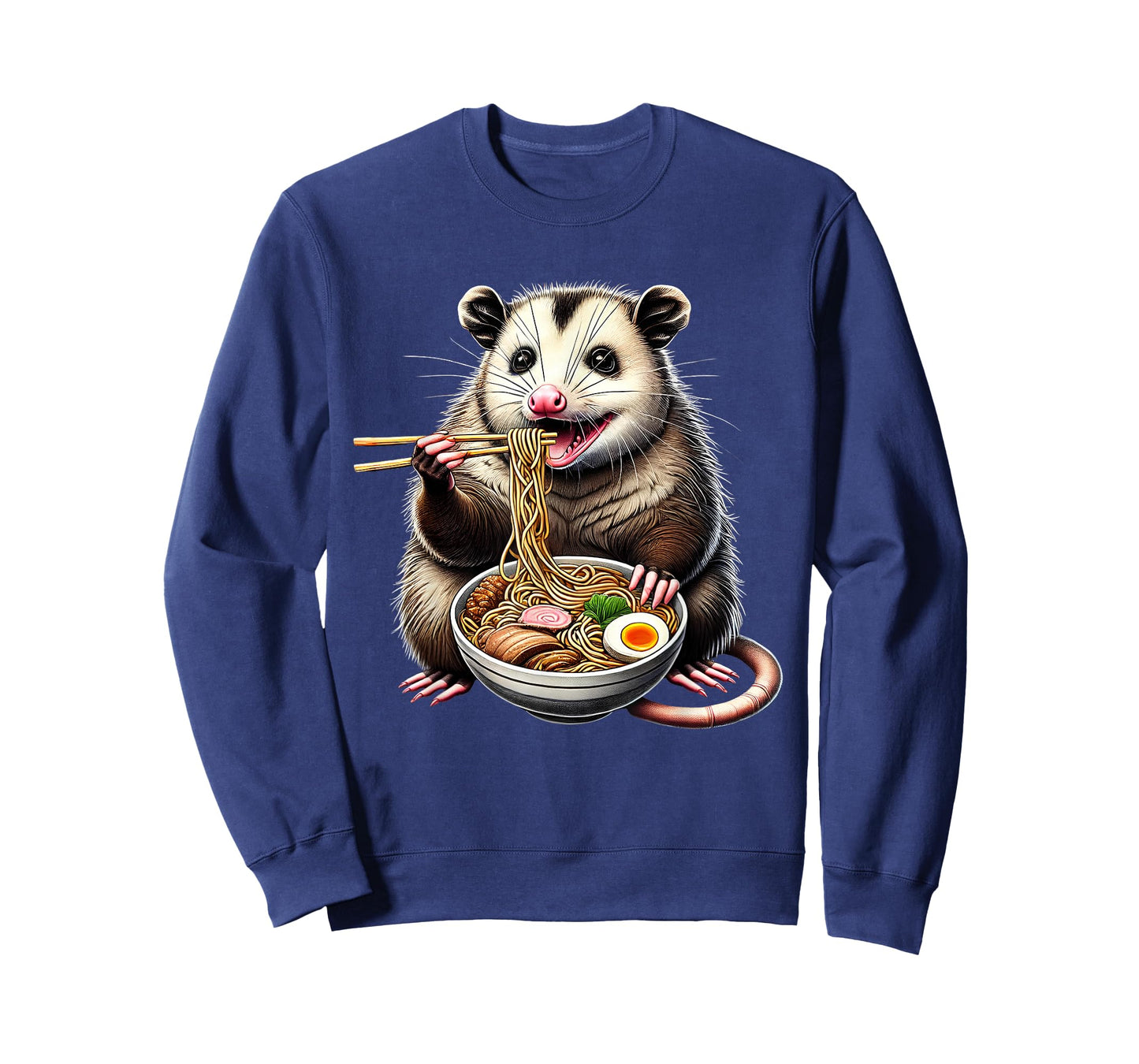 Possum Eating Ramen Noodle Anime Japanese Food Opossum Lover T-Shirt