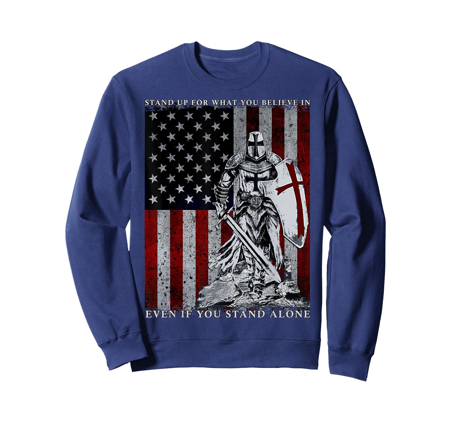 Knight Templar American Flag Crusader T-Shirt