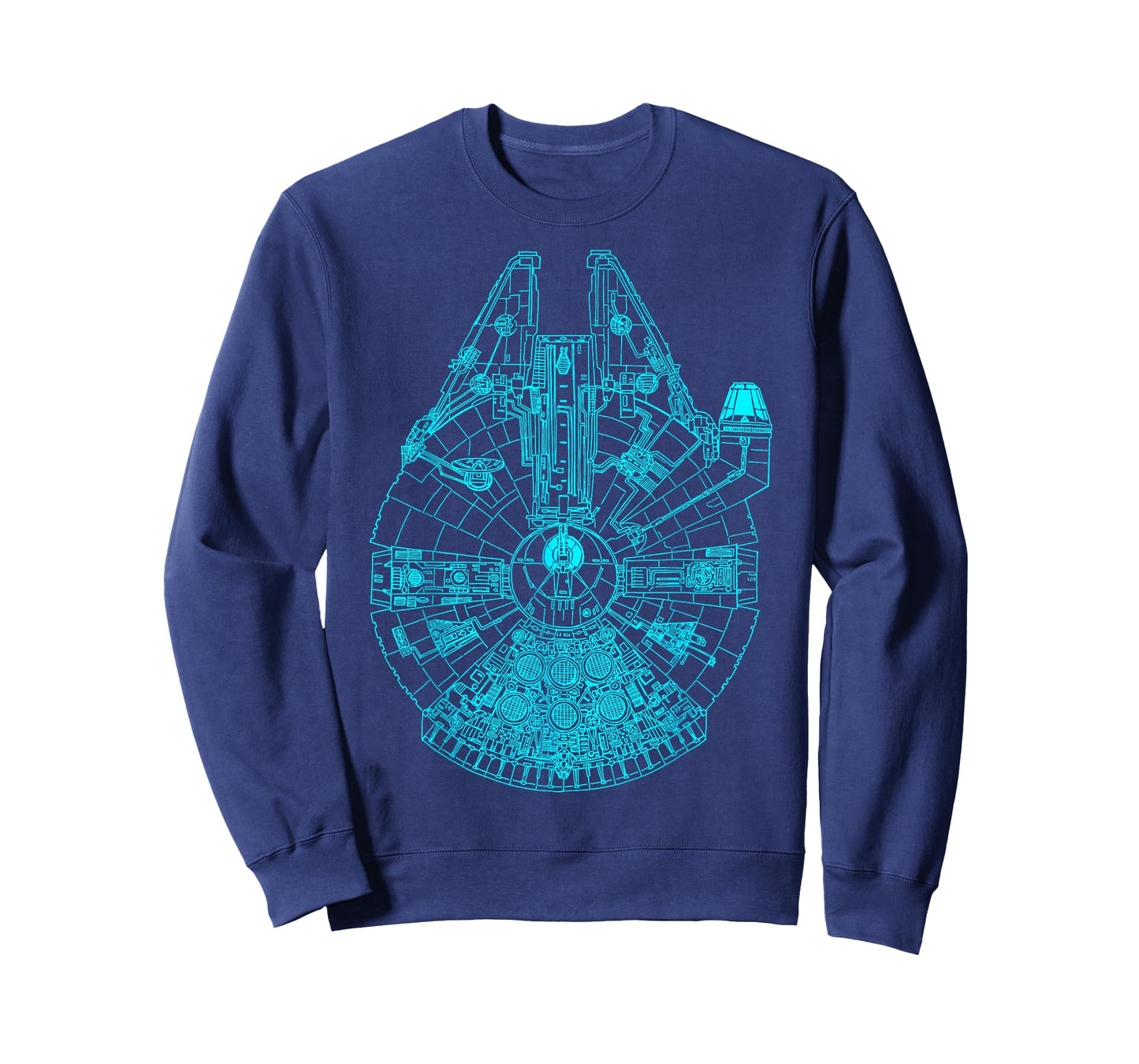 Star Wars Millennium Falcon Teal Details Graphic T-Shirt T-Shirt