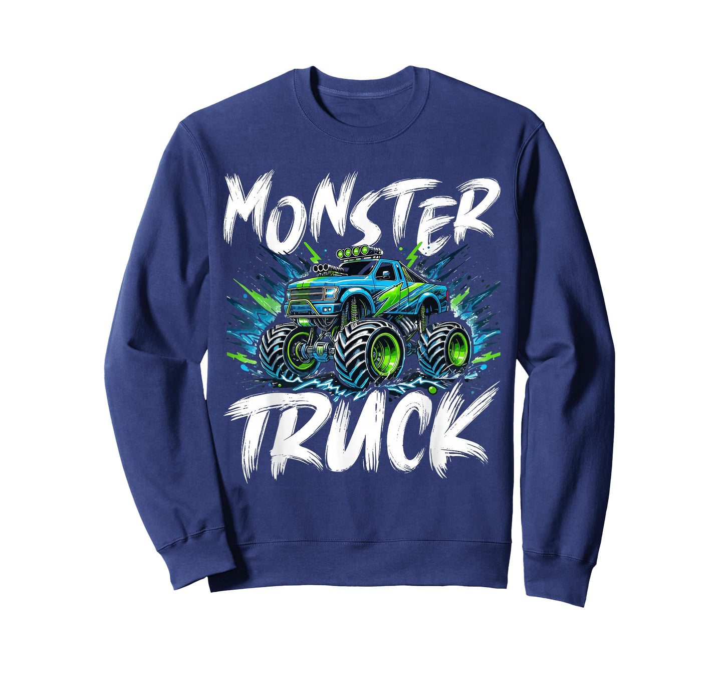Monster Truck Men Kids Boys T-Shirt
