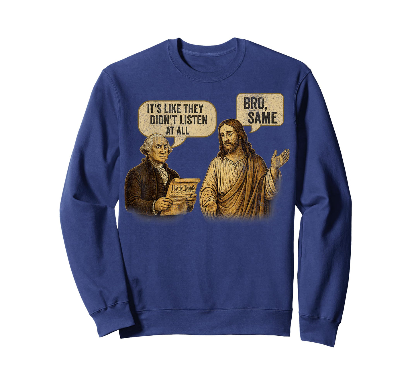 George Washington Jesus Christ Comic Satire Political Humor T-Shirt