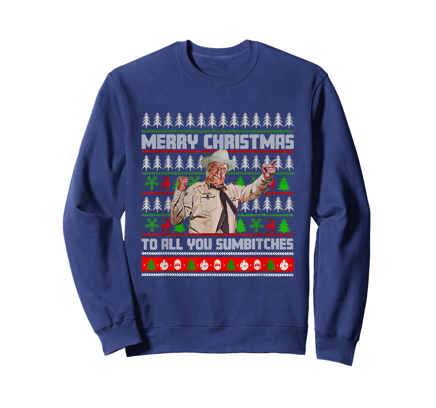 Merry Christmas to All You Sumbitches Funny Ugly Sweater T-Shirt