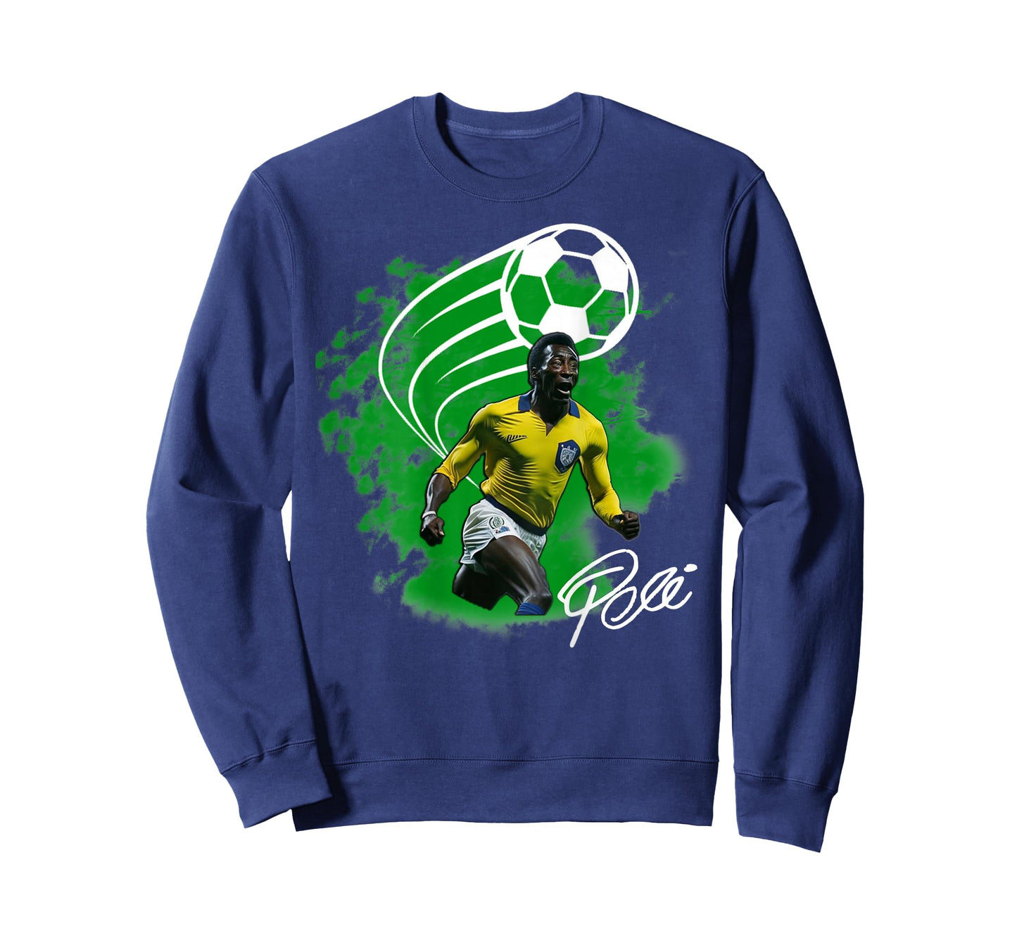 Pele_Brasil_004_Back Printed T-Shirt