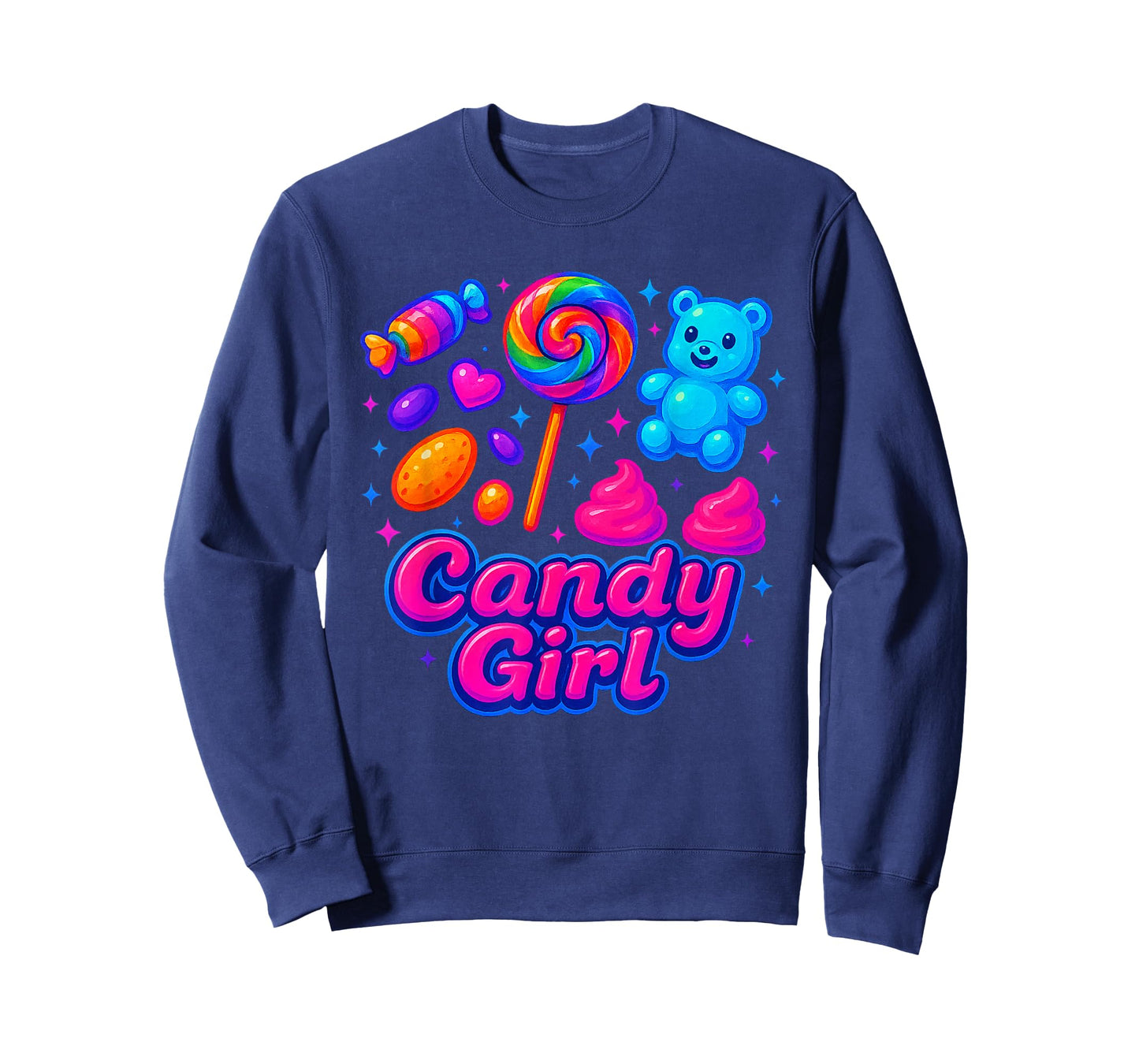 Candy Girl Sweet Lollipop Cotton Candy Cute Shirt T-Shirt