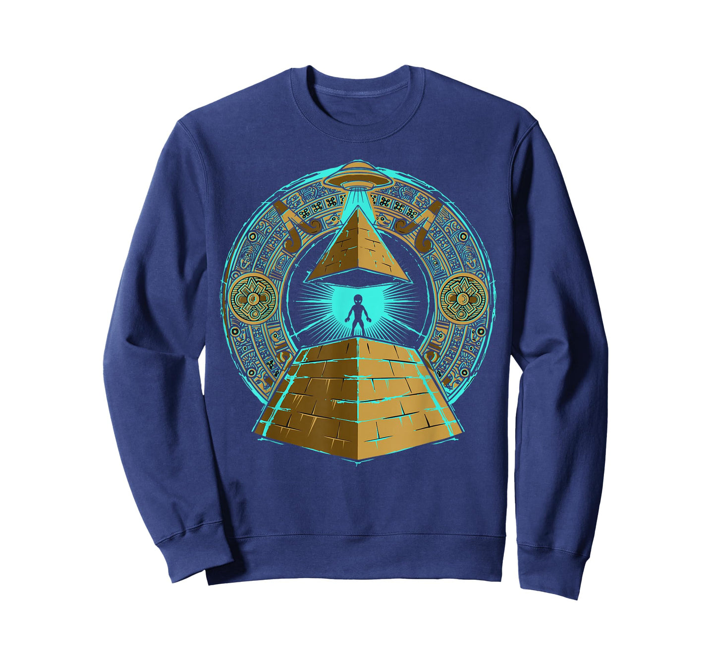 Ancient Astronaut Egyptian Pyramid Alien Conspiracy Theory T-Shirt