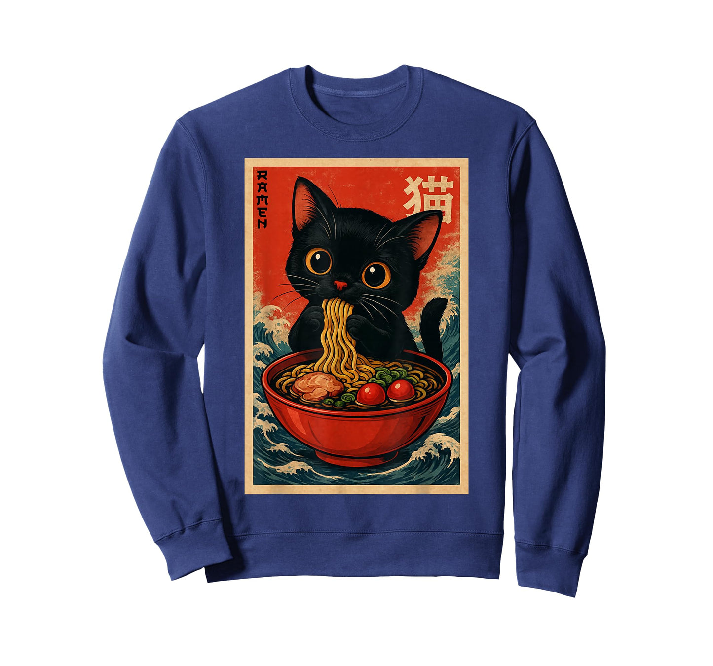 Kawaii Anime Cat Ramen Japanese Graphic Tees Men Women Teens T-Shirt