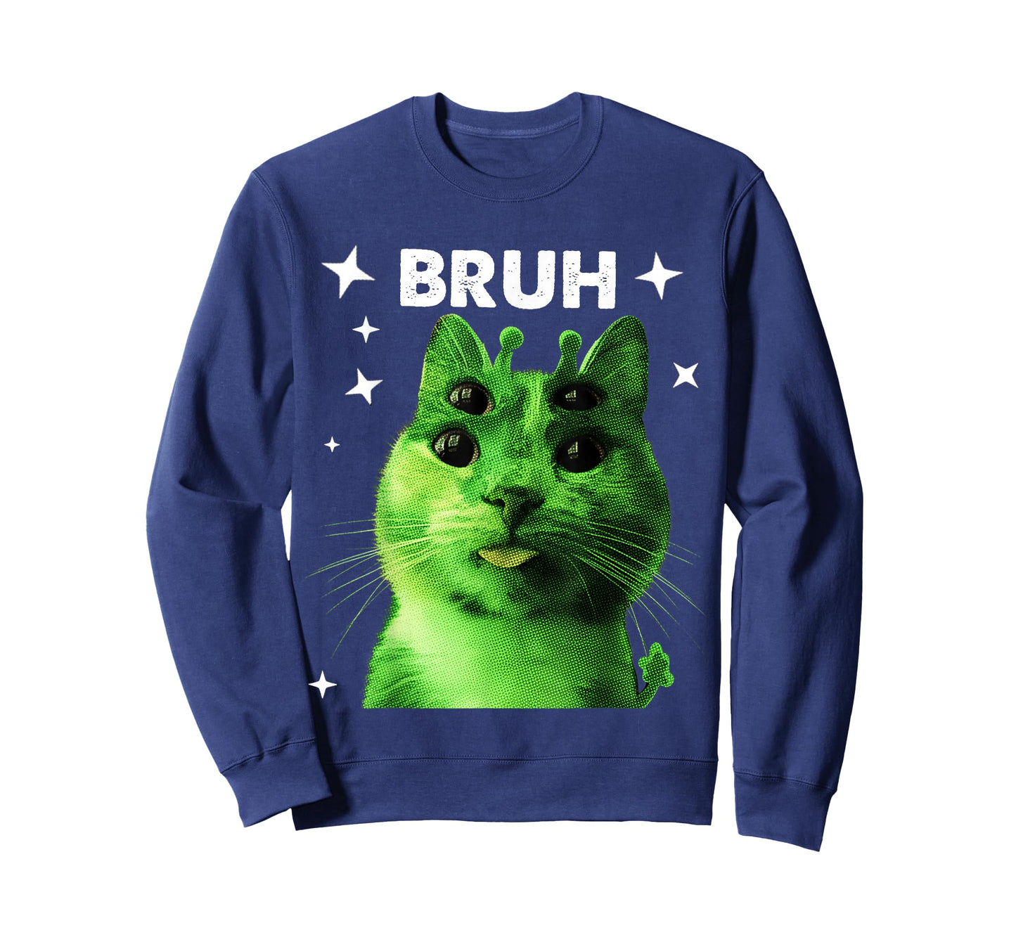 Cat Alien Y2K Cat Meme Funny UFO Kitty Gifts for Men Women T-Shirt