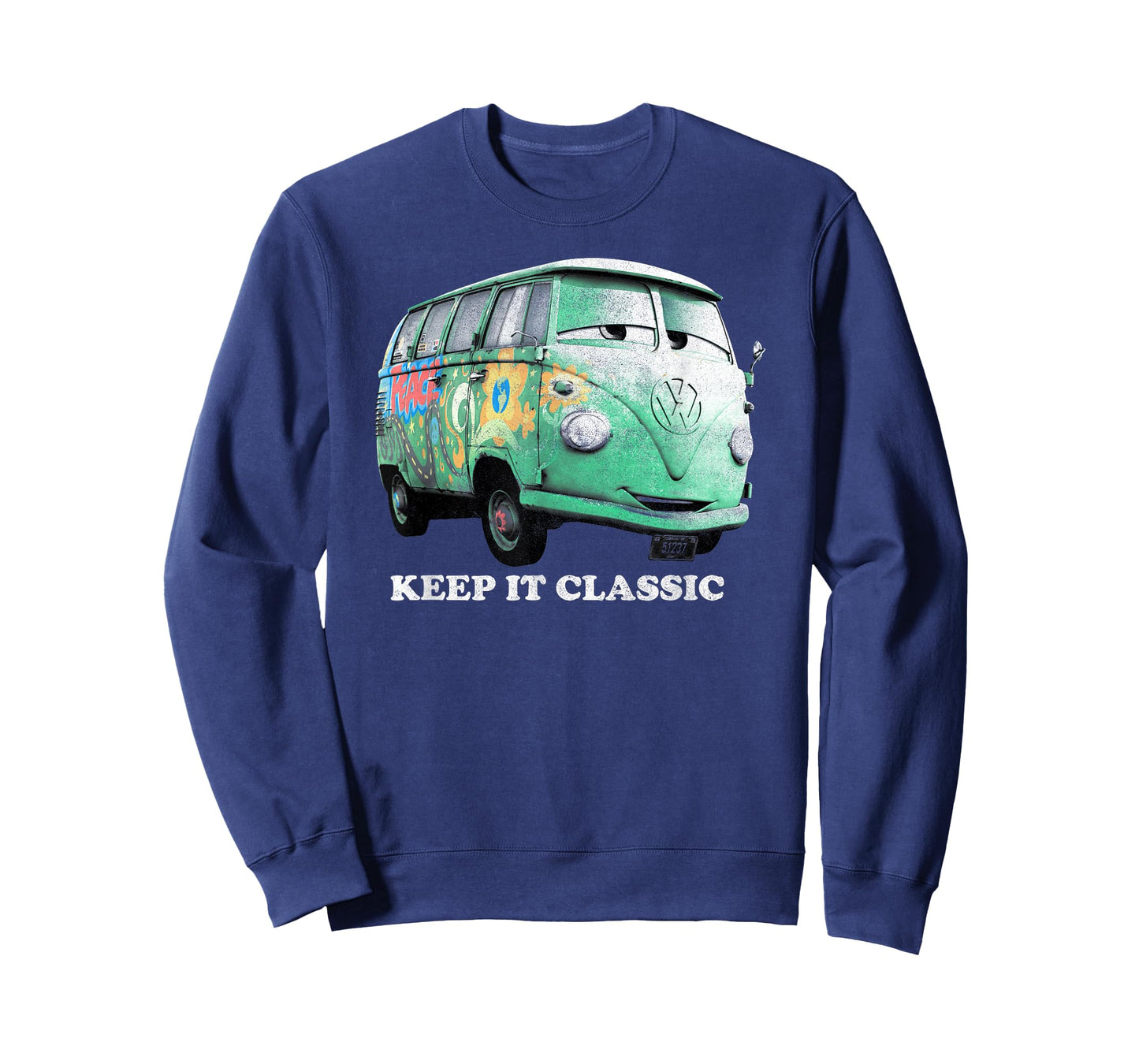 Disney Pixar Cars Fillmore Keep It Classic Groovy Bus Logo T-Shirt