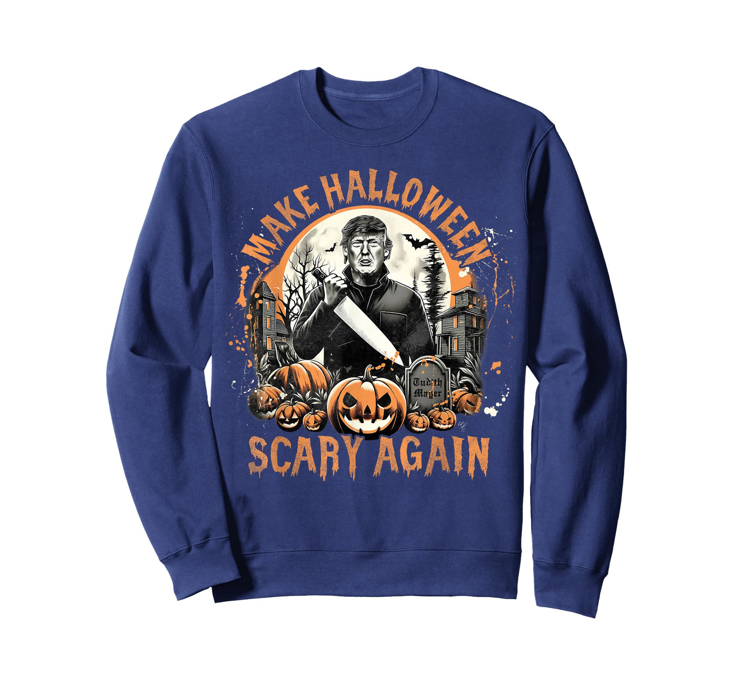 Make Halloween Scary Again Funny Trump Jack O Lantern Spooky T-Shirt