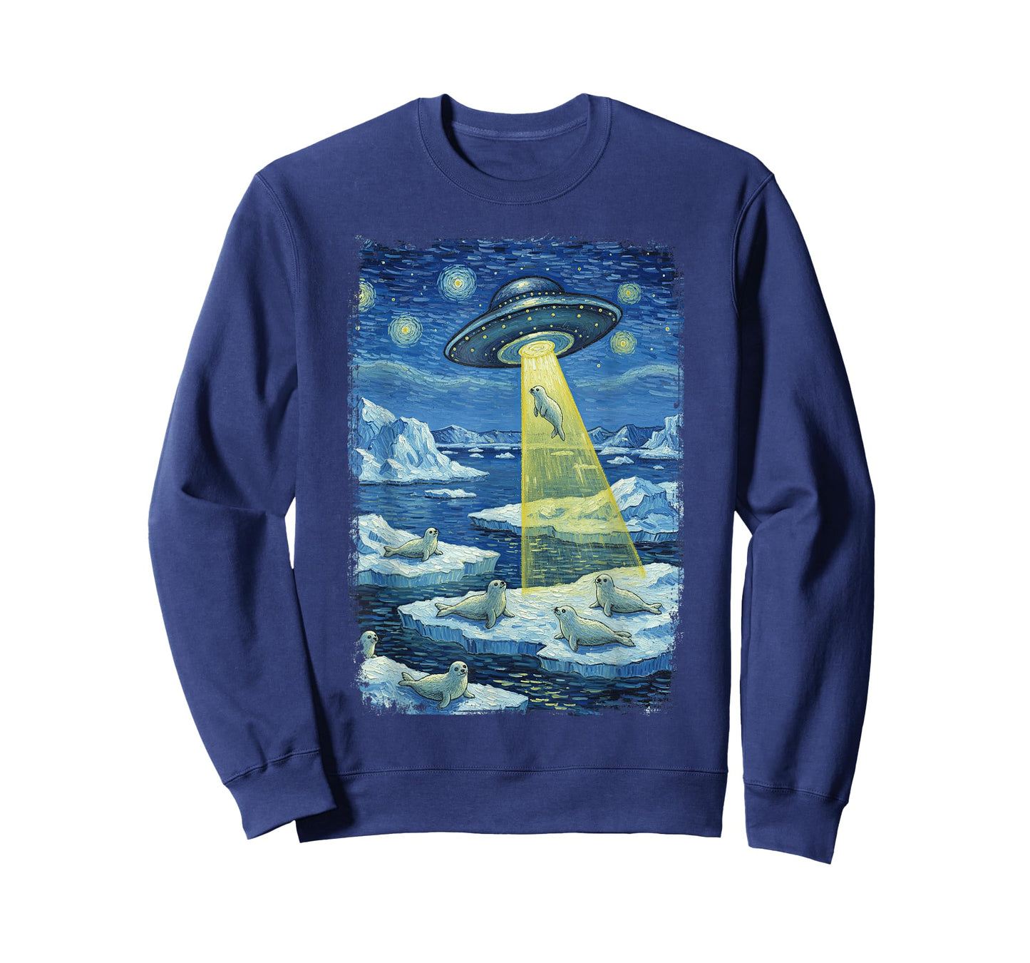 Alien Abduction Seal in Arctic T-Shirt