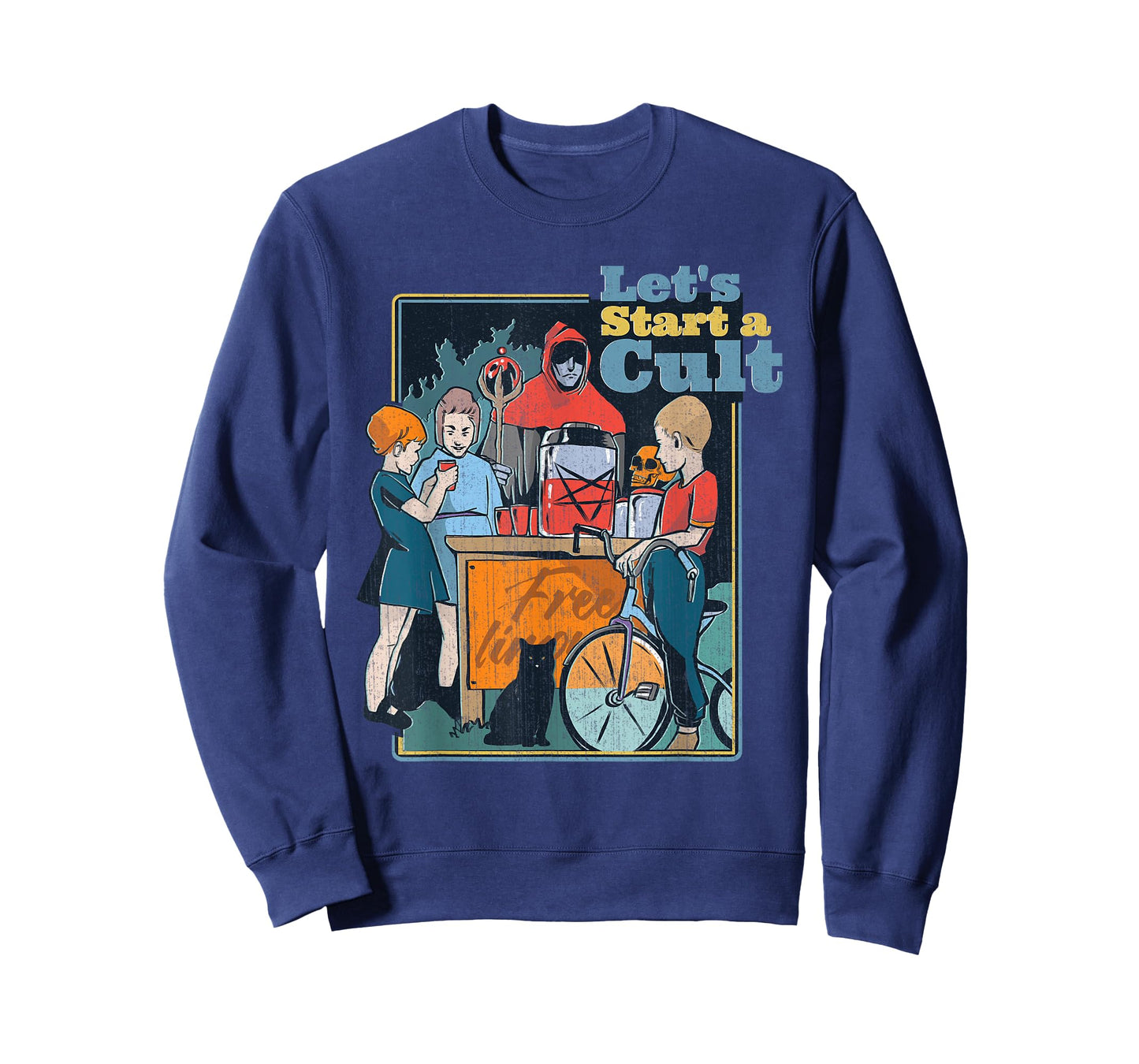 Let's Start A Cult Funny Vintage Child Game Demons Gift T-Shirt