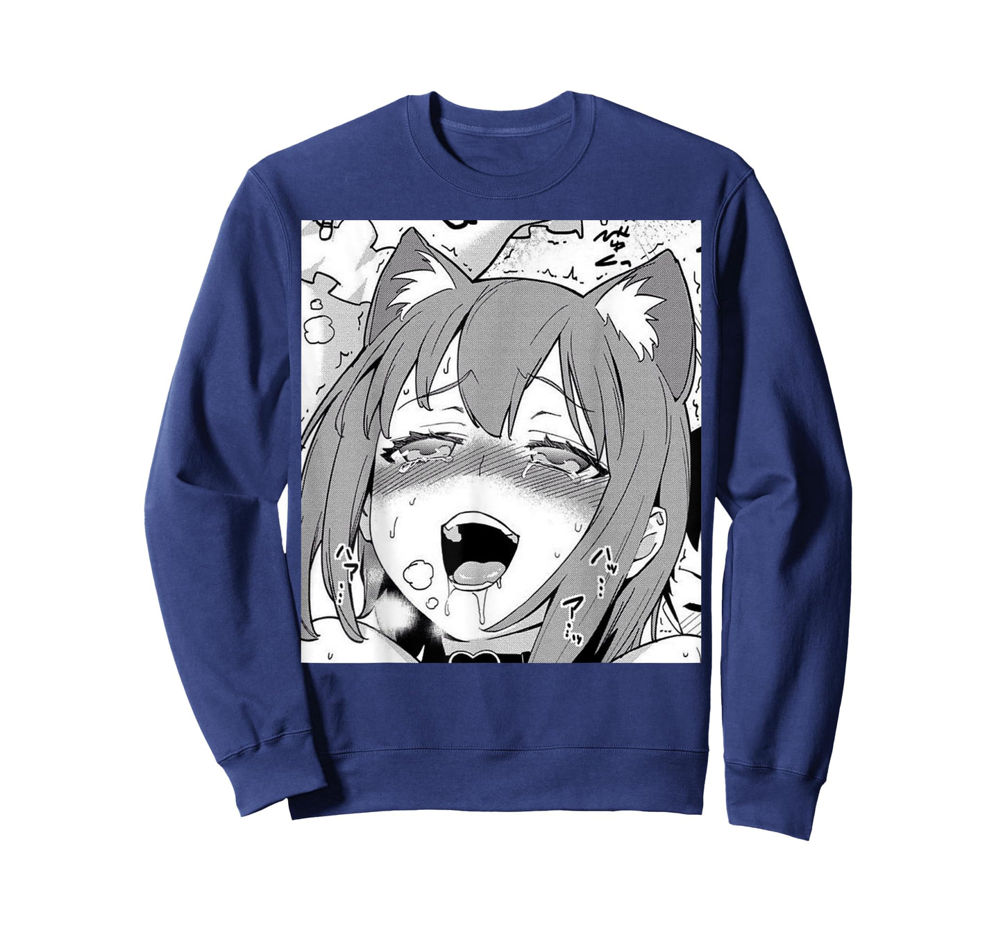 Neko/Cat Ahegao Girl Anime Otaku Weeb Love T-shirt T-Shirt