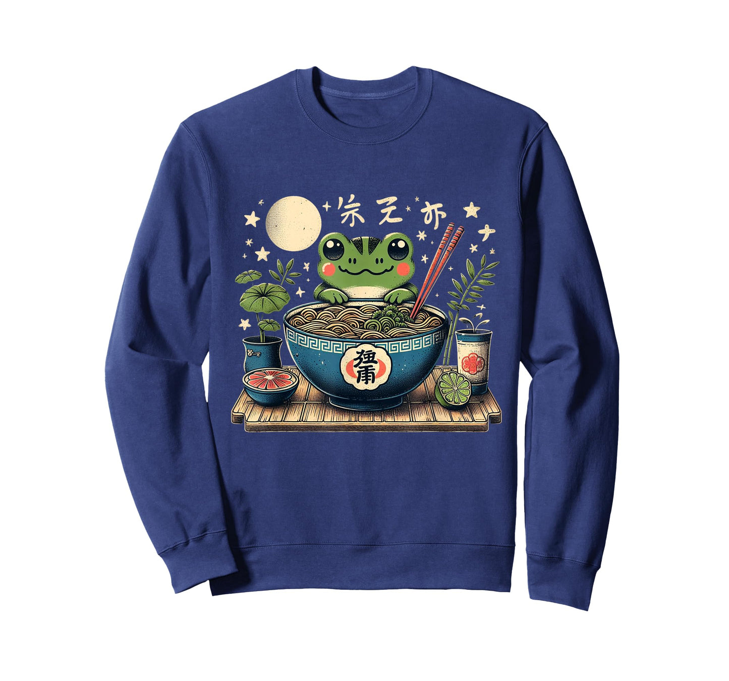 Frog Eating Ramen Kawaii Neko Japanese Noodles Anime Lovers T-Shirt