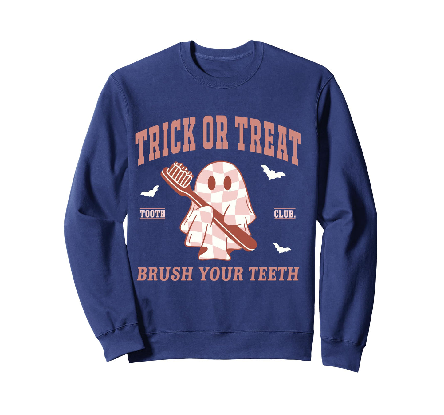 Trick Or Treat Dentist Ghost Dental Hygienist Halloween Fall Long Sleeve T-Shirt