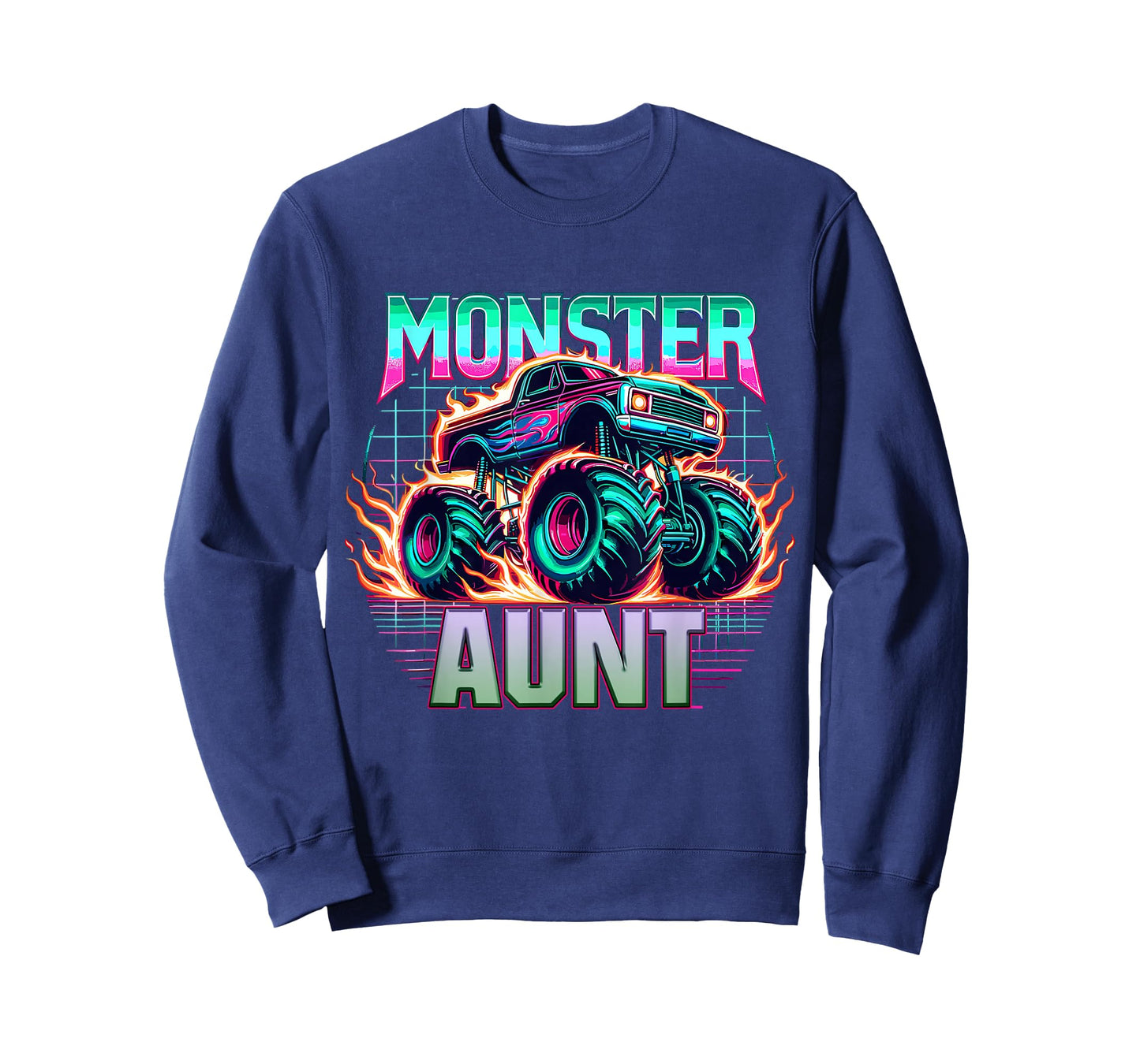 Monster Truck Aunt Monster Truck Are My Jam Truck Lovers T-Shirt