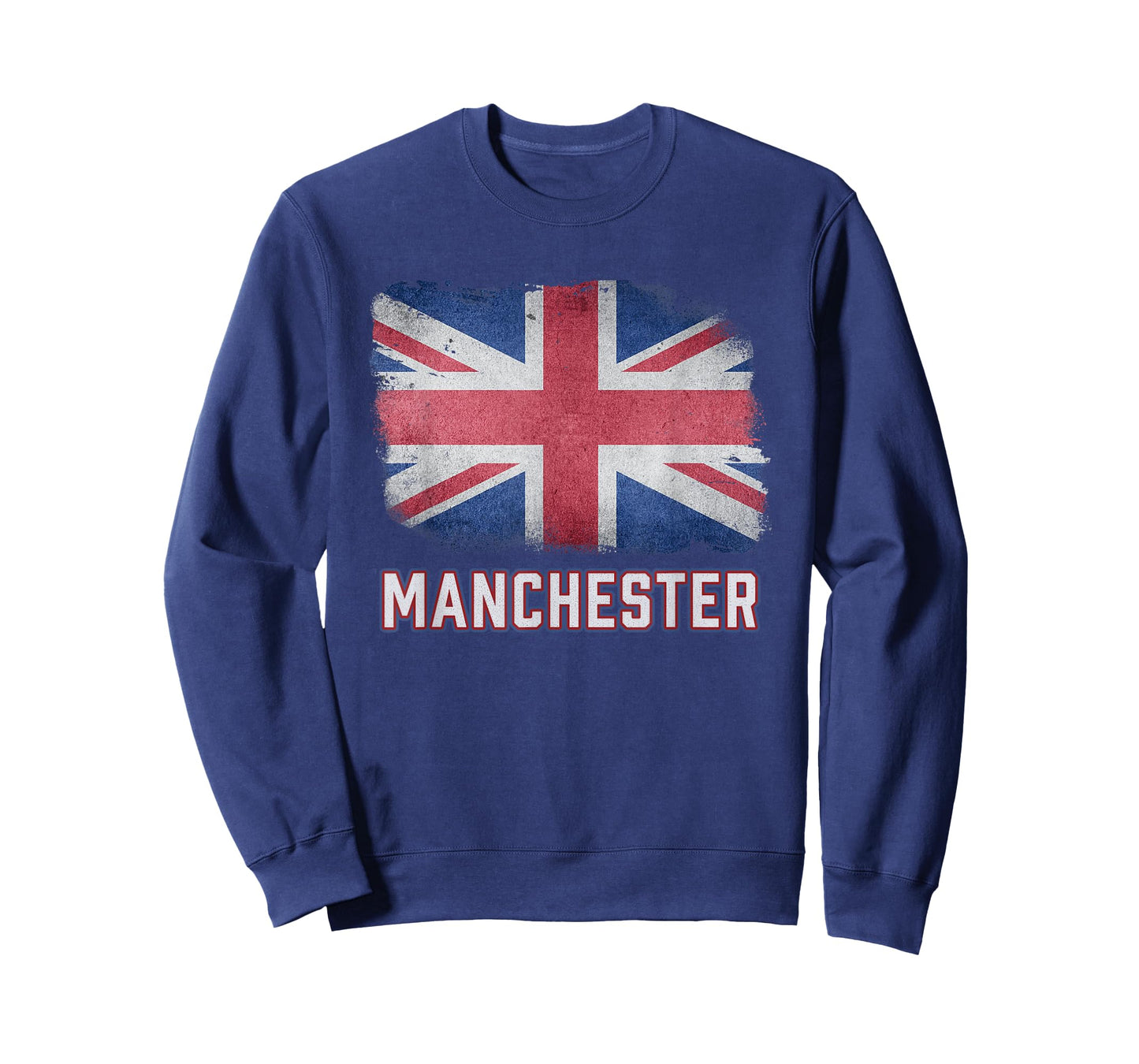Manchester British United Kingdom Flag Vintage UK Souvenir T-Shirt