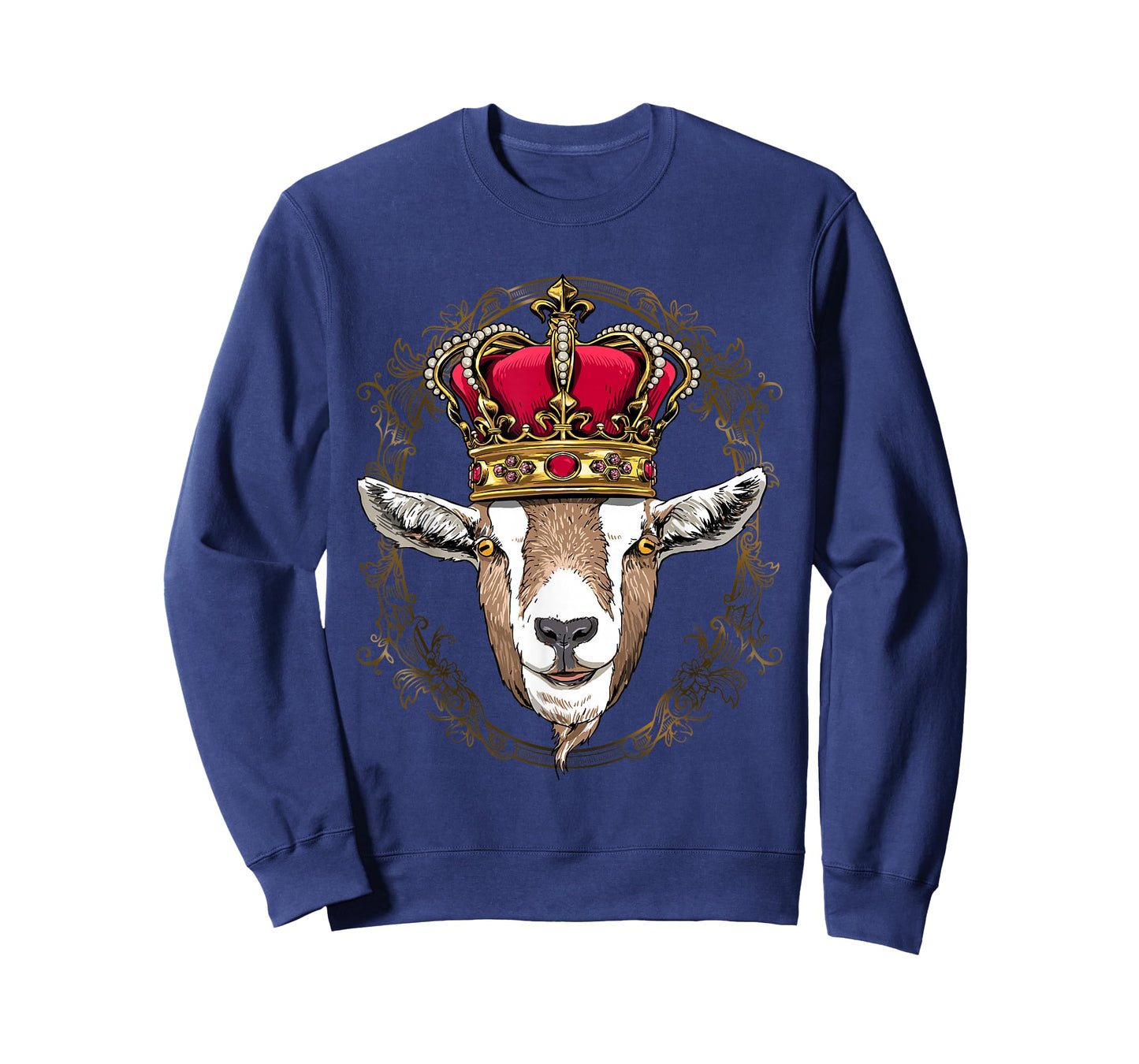 King Goat Wearing Crown - Queen Goat Animal T-Shirt