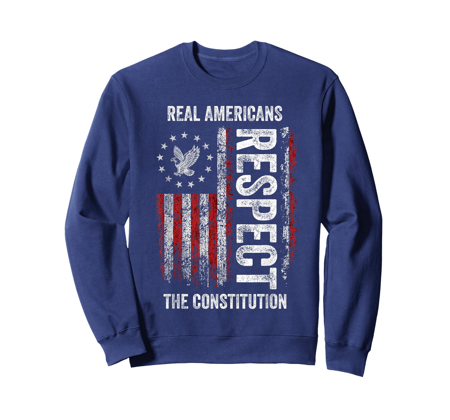 Real American Respect The Constitution US Flag Patriotic T-Shirt