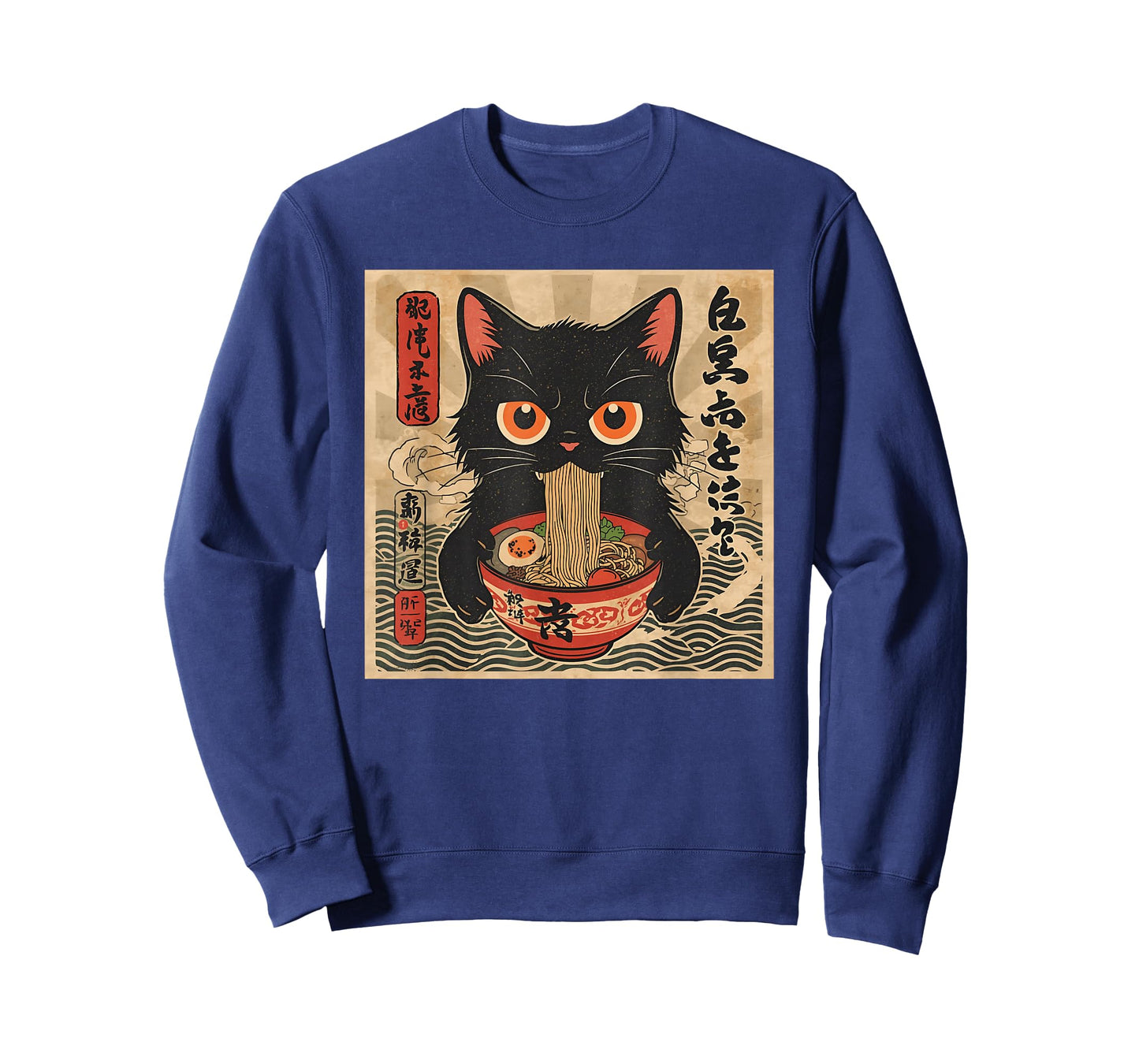 Kawaii Anime Cat Ramen Japanese Graphic Tees Men Women Teens T-Shirt