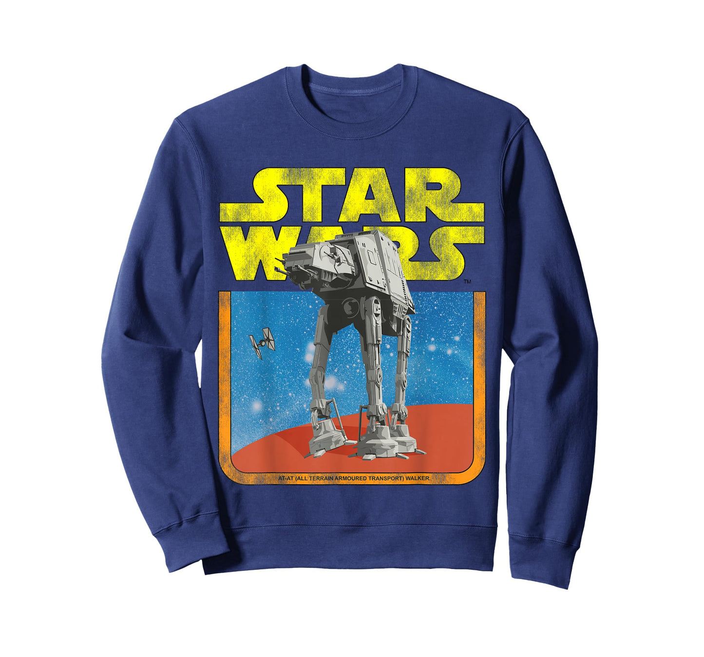 Star Wars AT-AT Walker TIE Fighter Distressed Retro T-Shirt T-Shirt