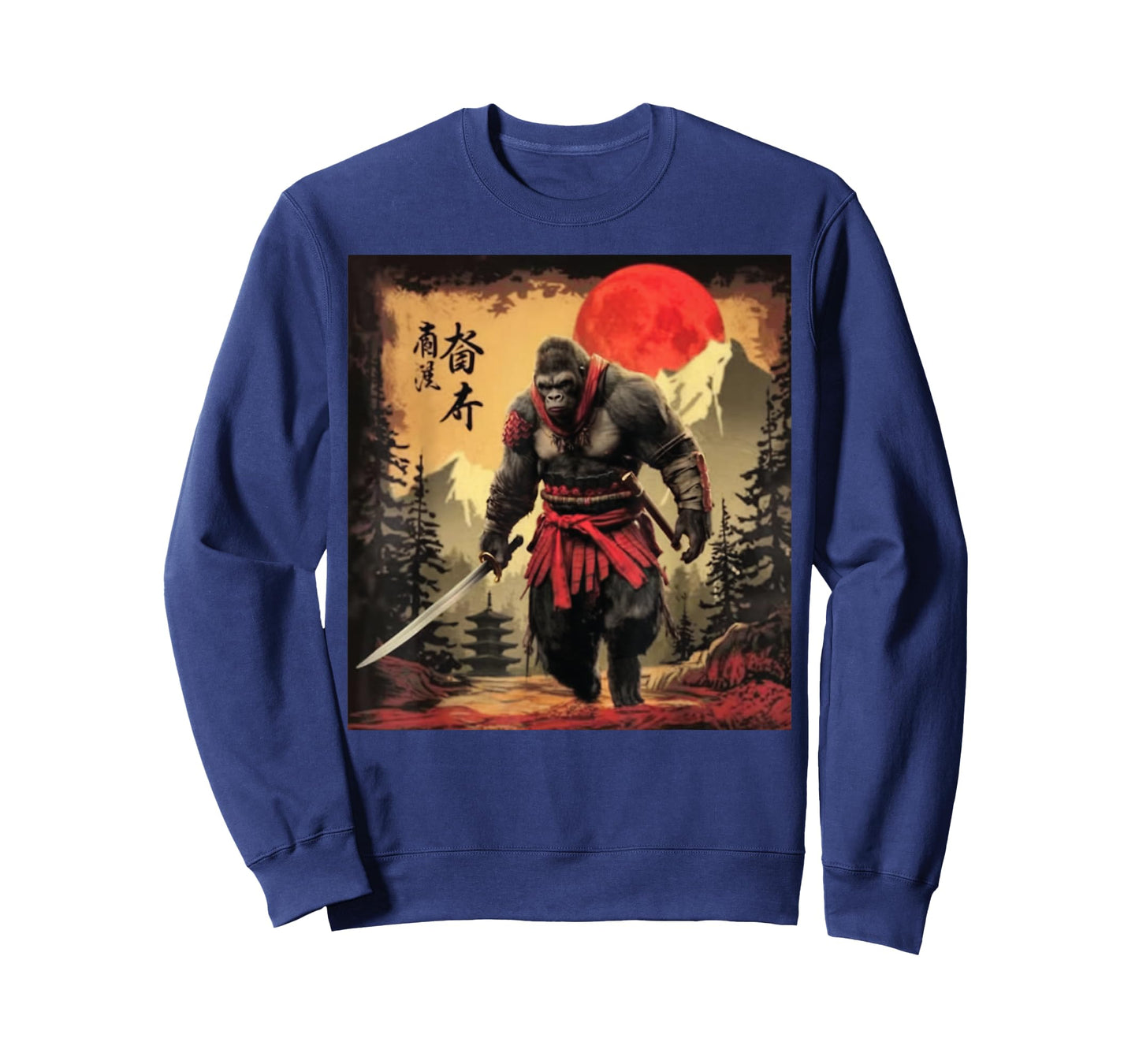 Samurai Gorilla Warrior Japan Art Samurai Japanese Armor T-Shirt