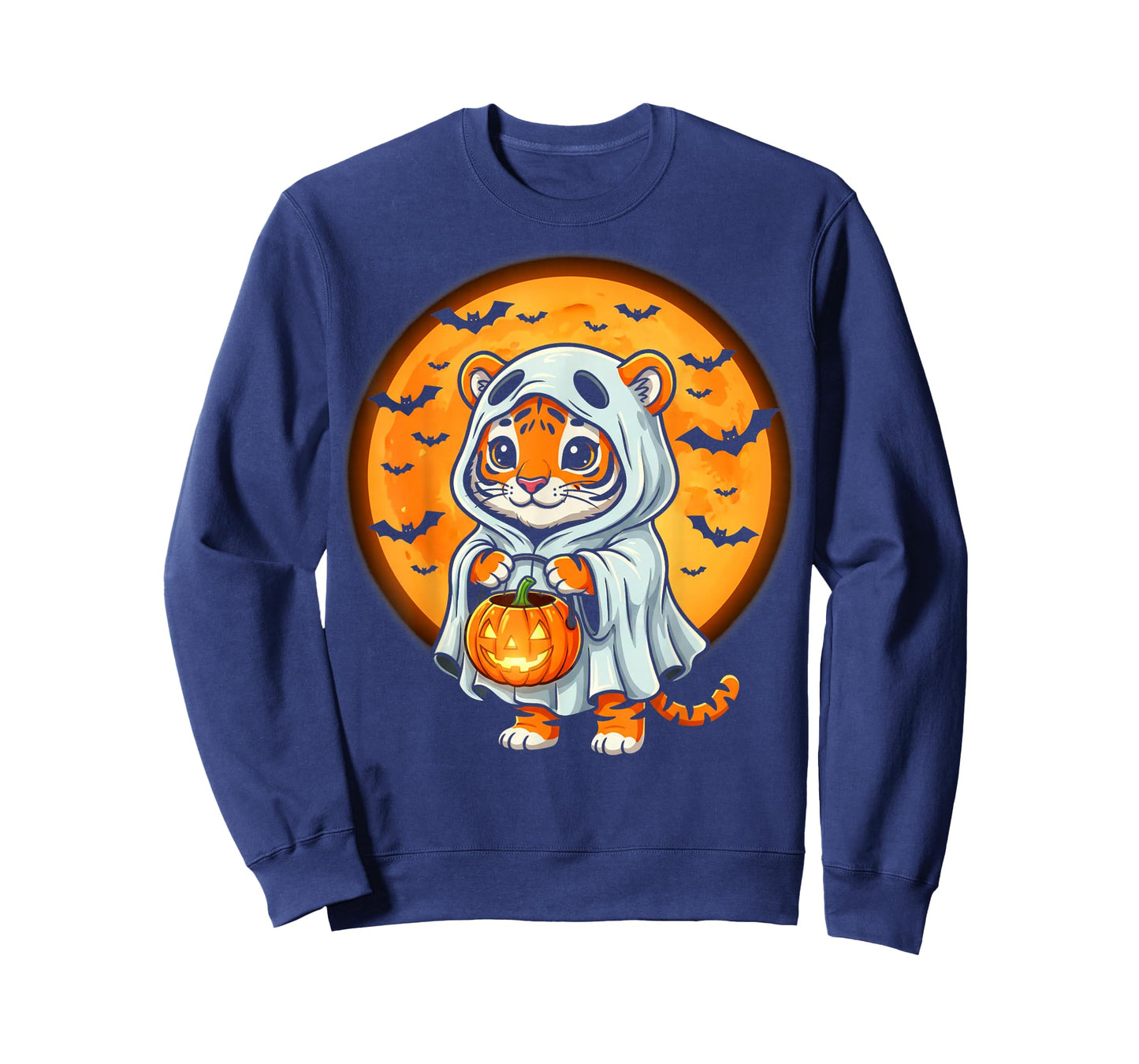Cute Halloween Tiger Ghost for Animal Lovers T-Shirt