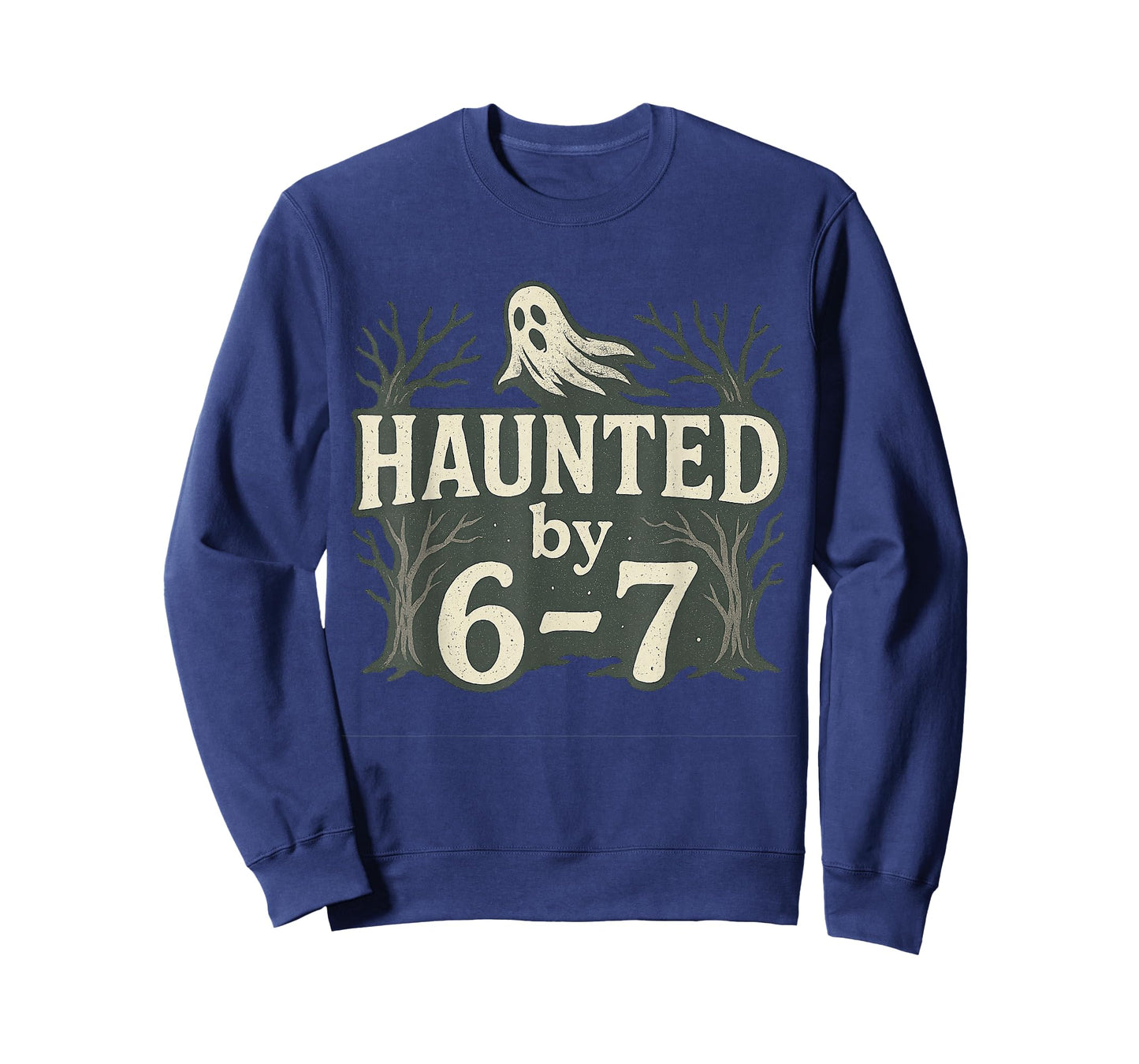 67 Meme Halloween Haunted Ghost - Six Seven Gen Alpha Z T-Shirt