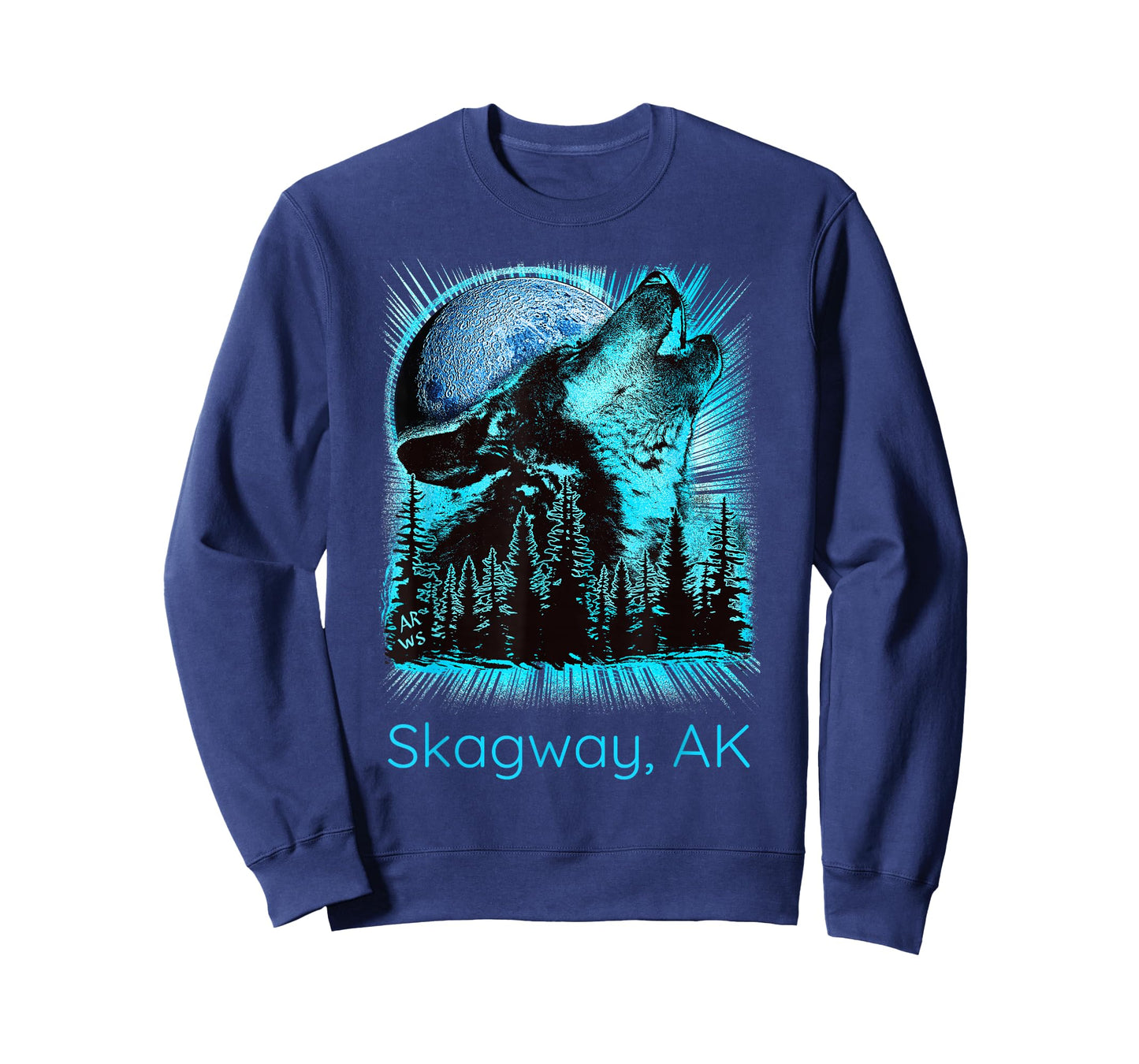 Skagway Alaska Howling Wolf Moon Forest Nature Lover T-Shirt