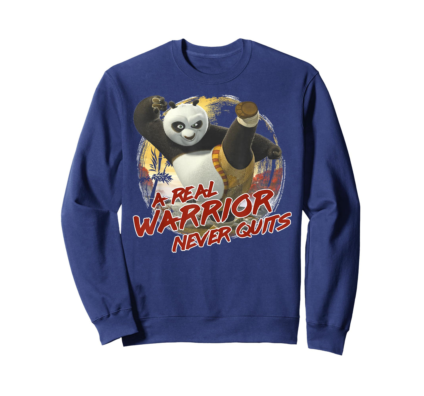 Kung Fu Panda 2 Po A Real Warrior Never Quits Action Pose T-Shirt
