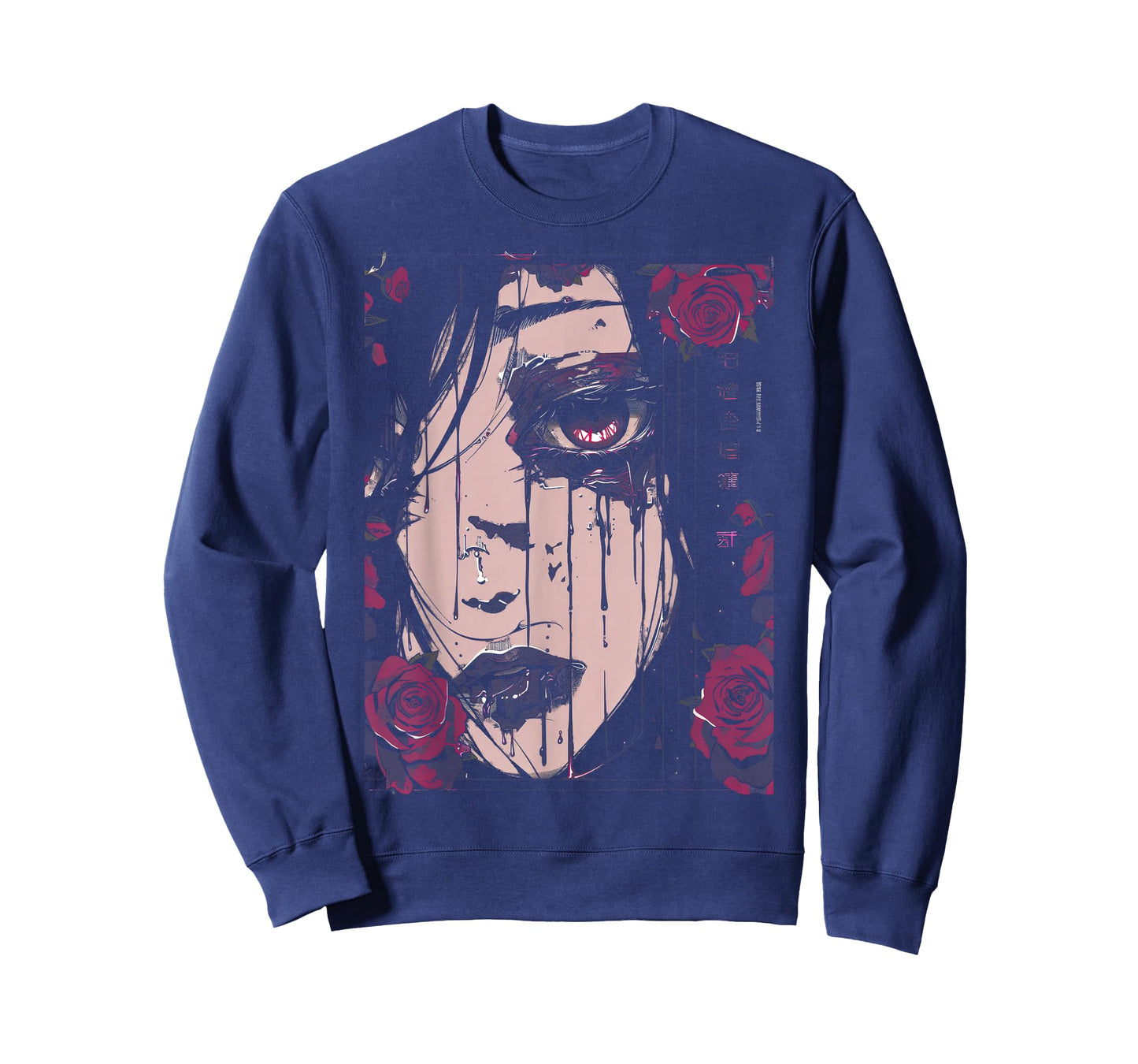 Anime Japanese Goth Cyberpunk City Sad T-Shirt