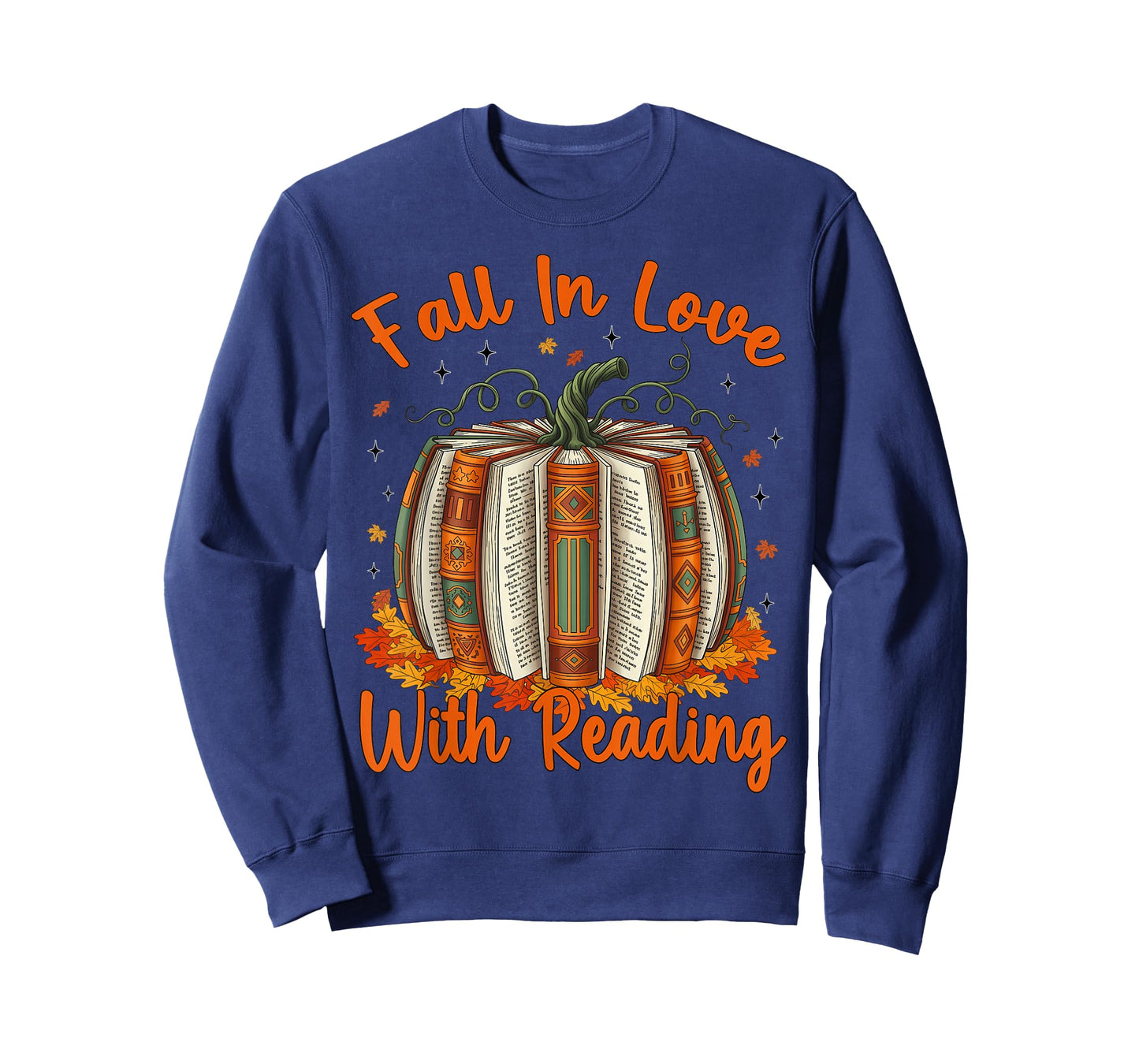 Fall in Love with Reading Pumpkin Autumn Librarians Teacher T-Shirt