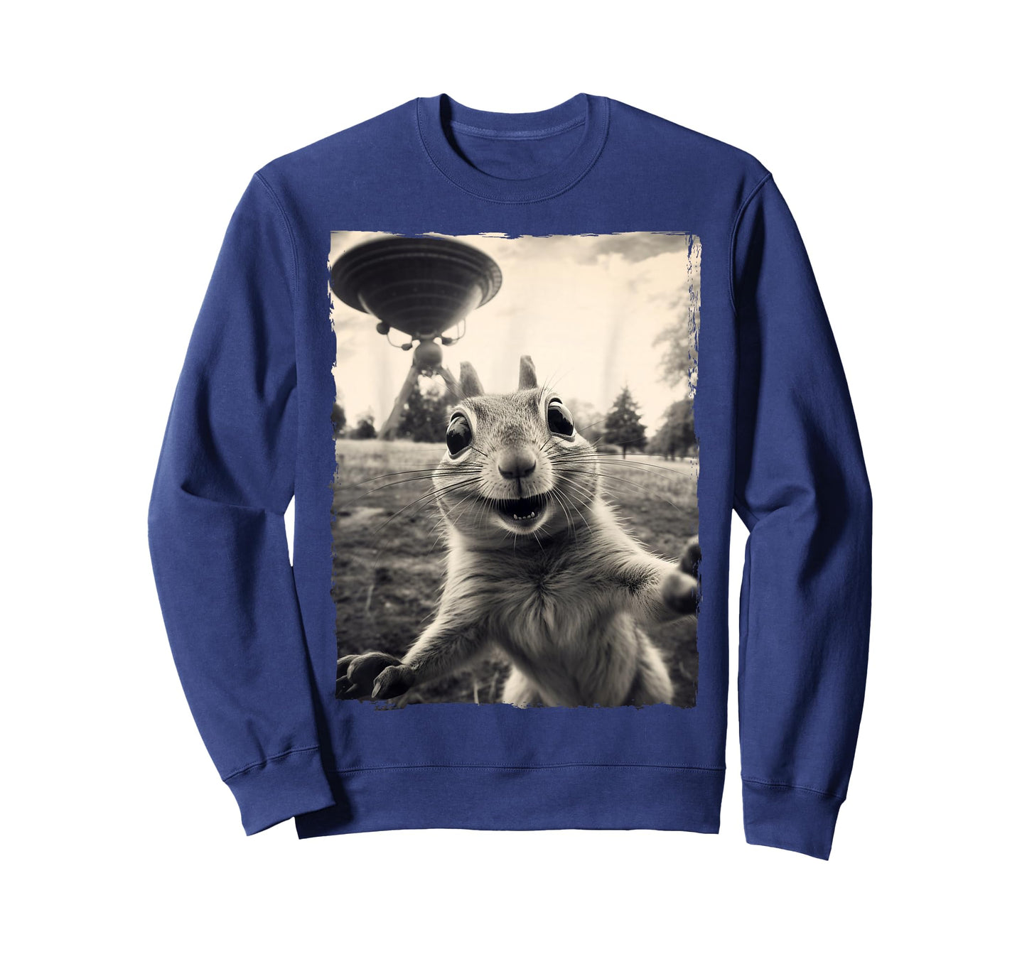 Squirrel Selfie with UFOs Squirrel Mom Funny Squirrel Lover T-Shirt