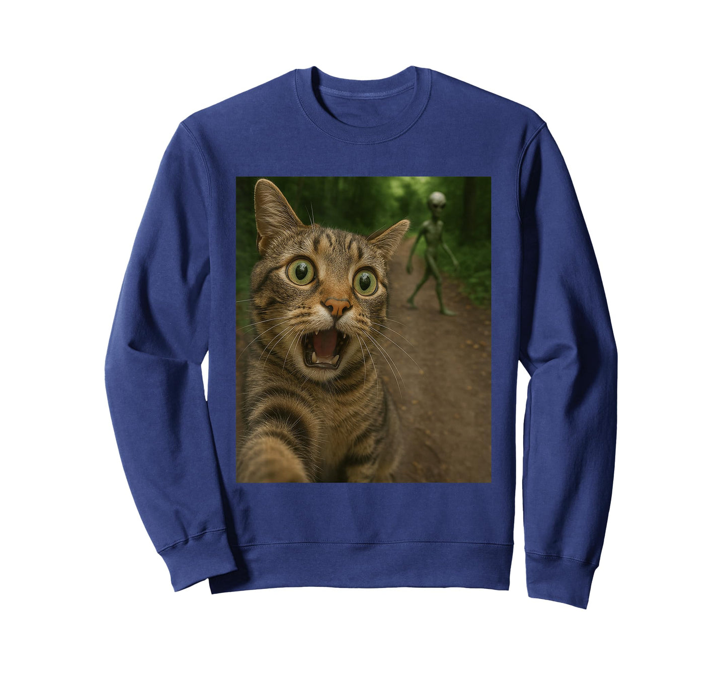 Cat Selfie, Alien, Funny T-Shirt