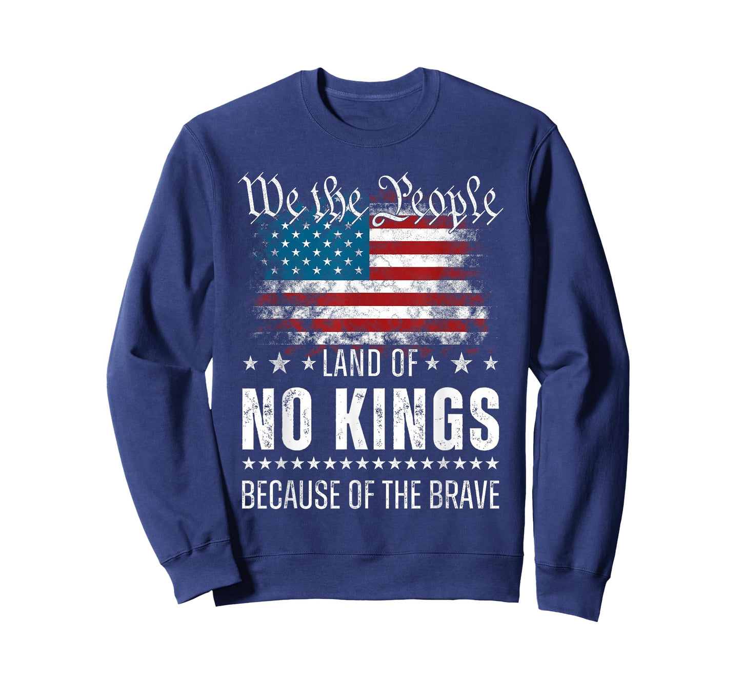 We The People Land of No Kings Because of The Brave T-Shirt